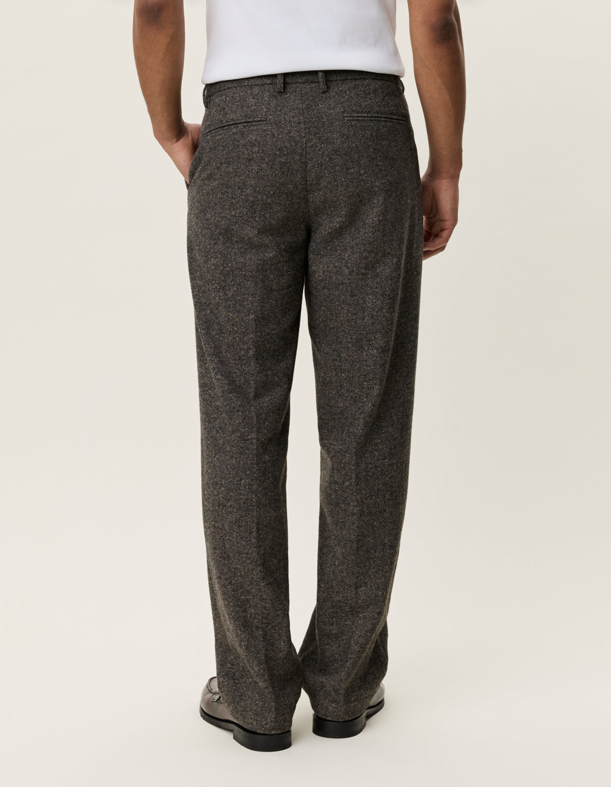 Wool Melange Slack Pants Caribou