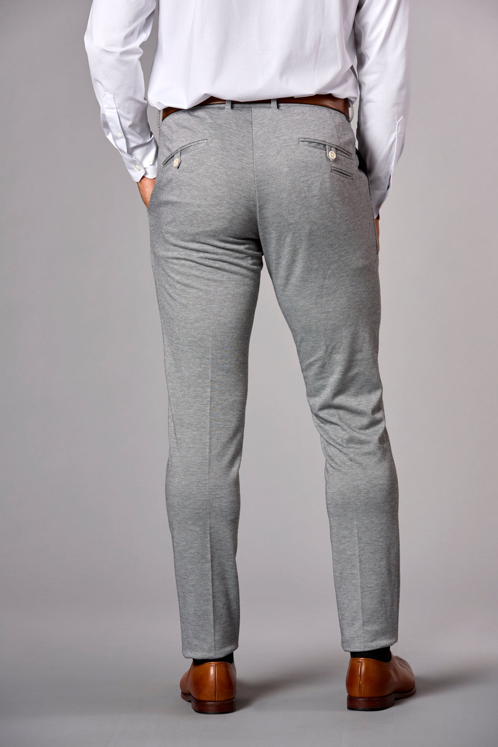 Stretch Knit Slim Pant Anthracite
