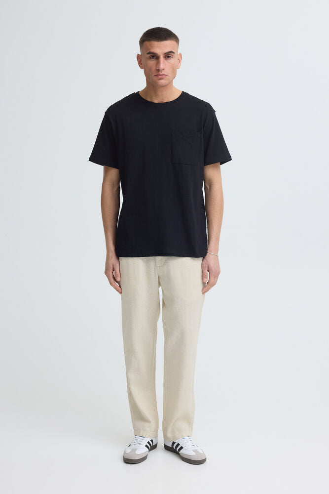 Allan Liam Linen Trouser Oatmeal
