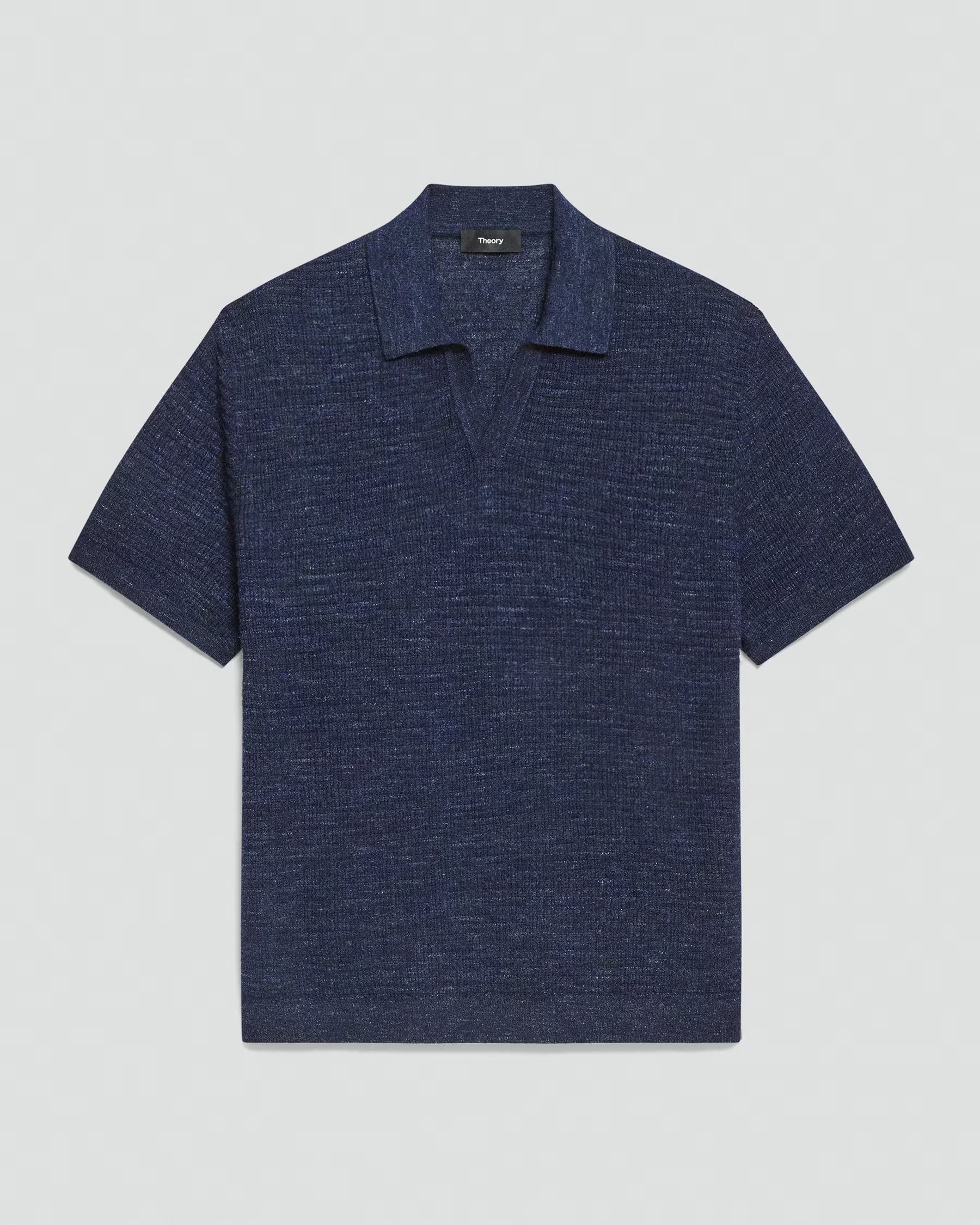 Brenan Polo in Pacific Linen New Baltic