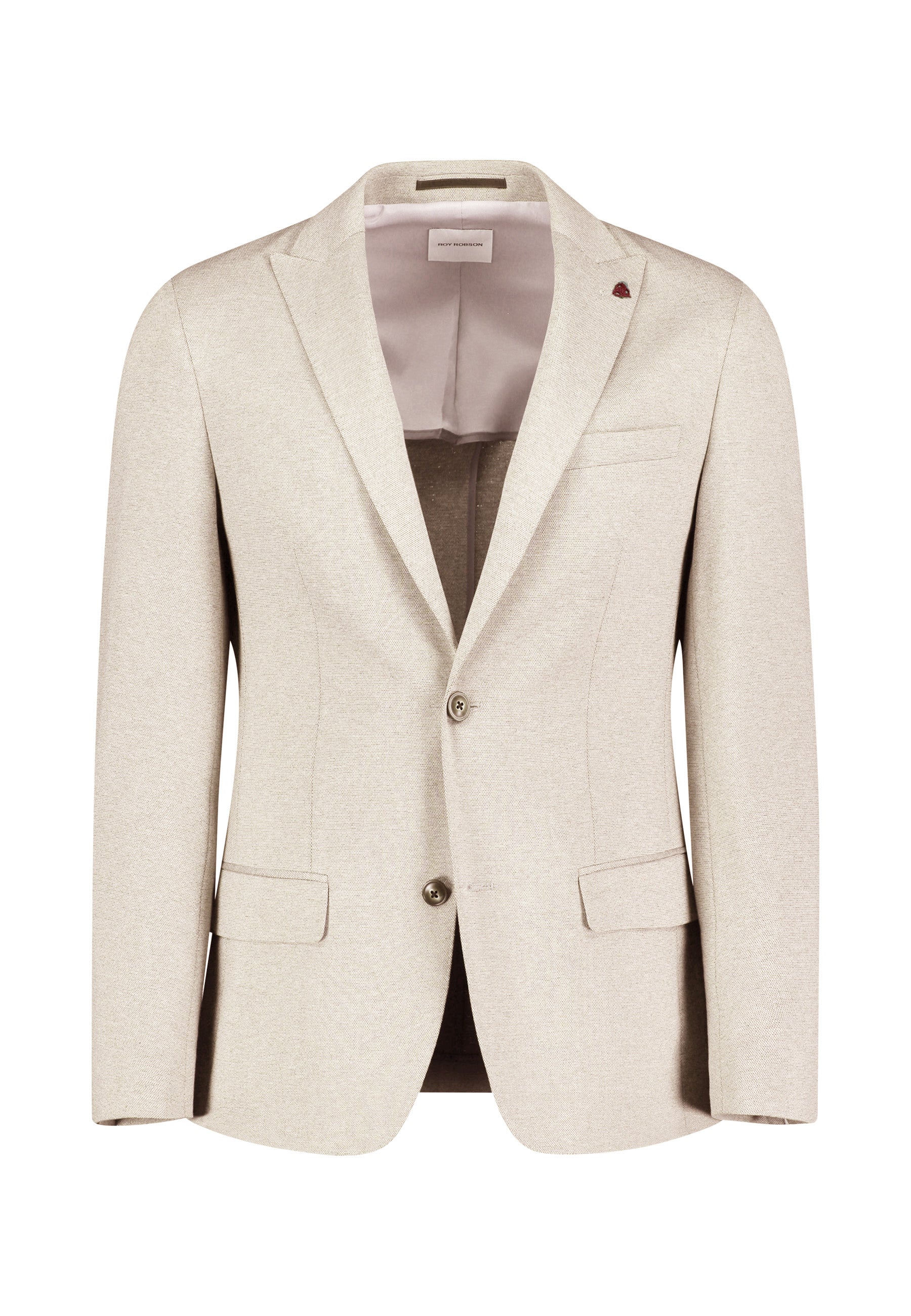Jersey Structured Blazer Light Brown
