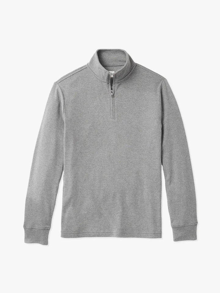 Larchmont Seawool 1/4 Zip, Heather Grey