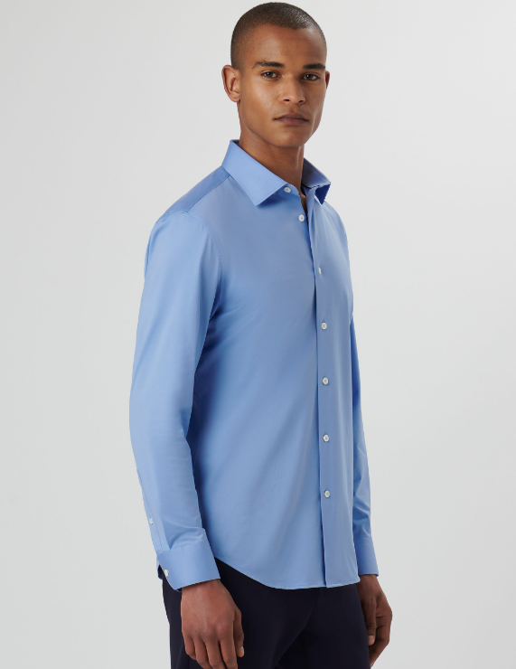 OOOHCotton James Long Sleeve Shirt Sky