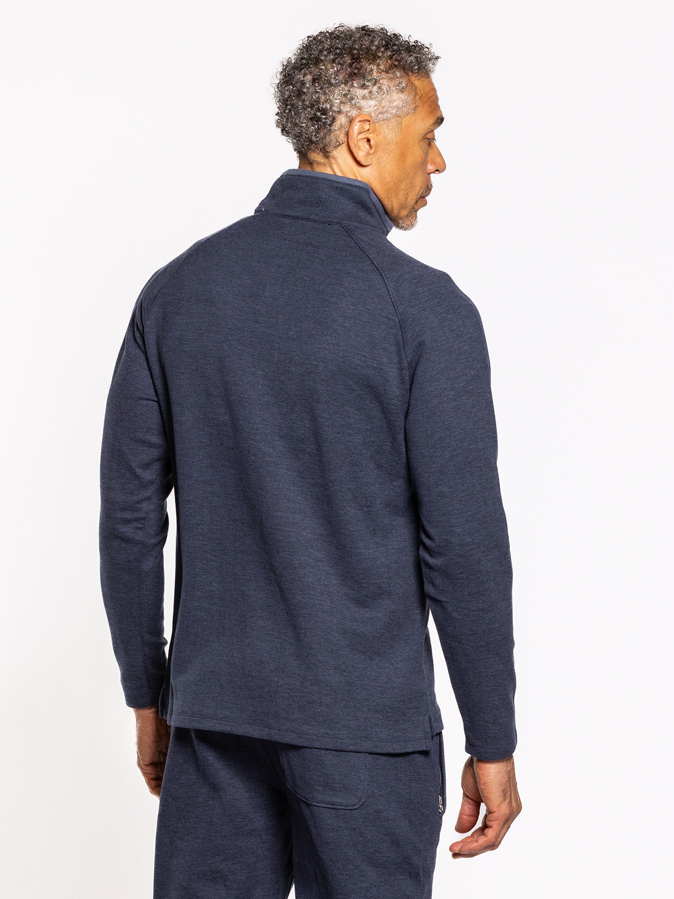 Asher Quarter Zip Indigo Night