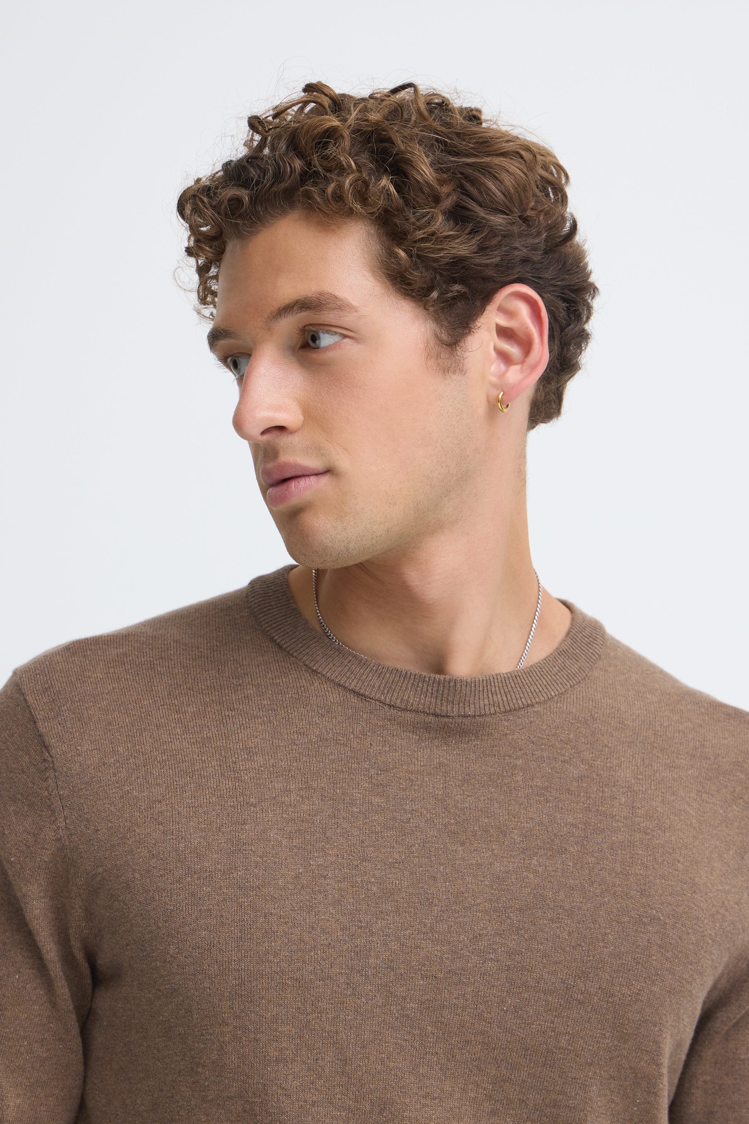 Halfdan Knit Crewneck Chocolate Chip