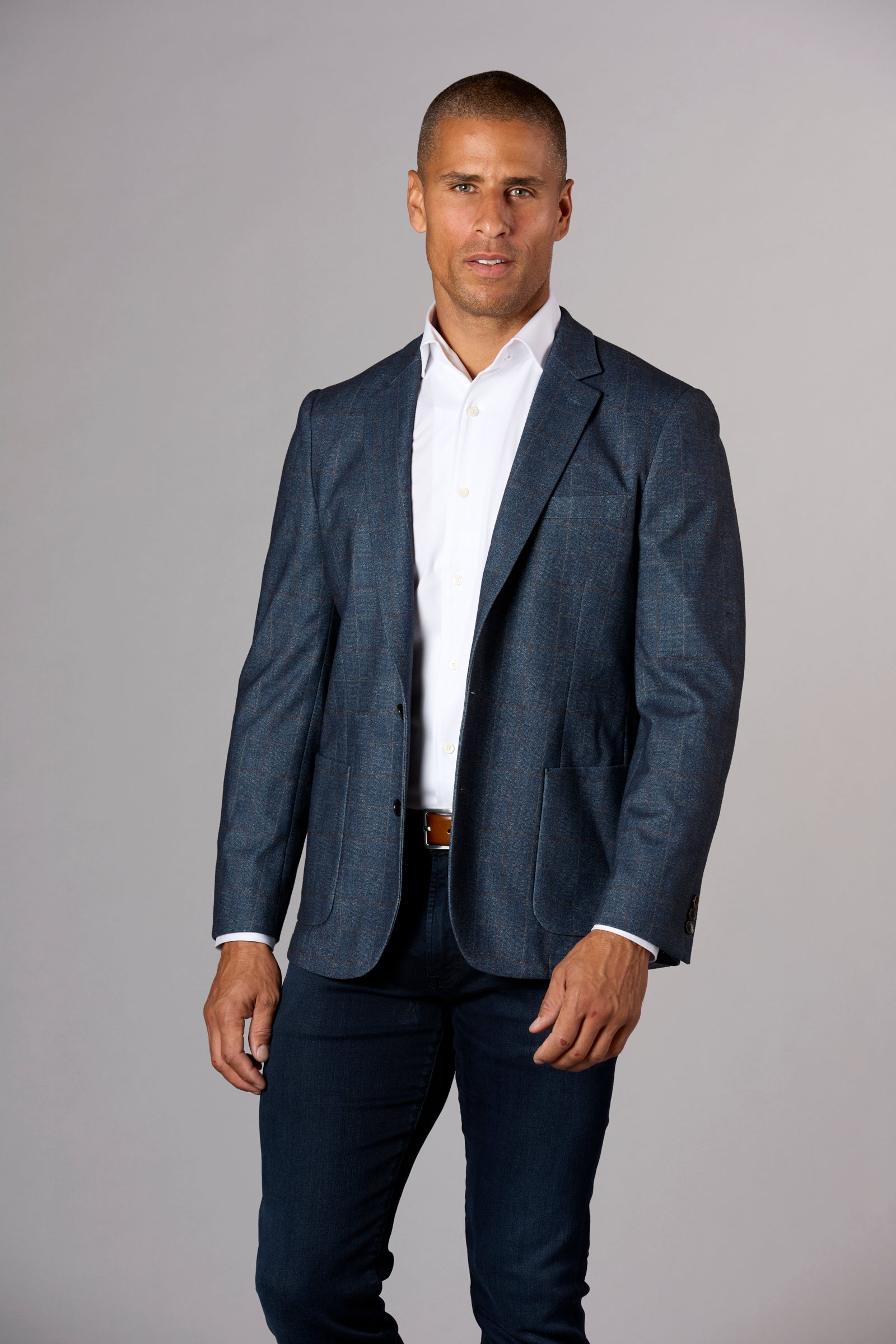 Balia Plaid Jacket Blue