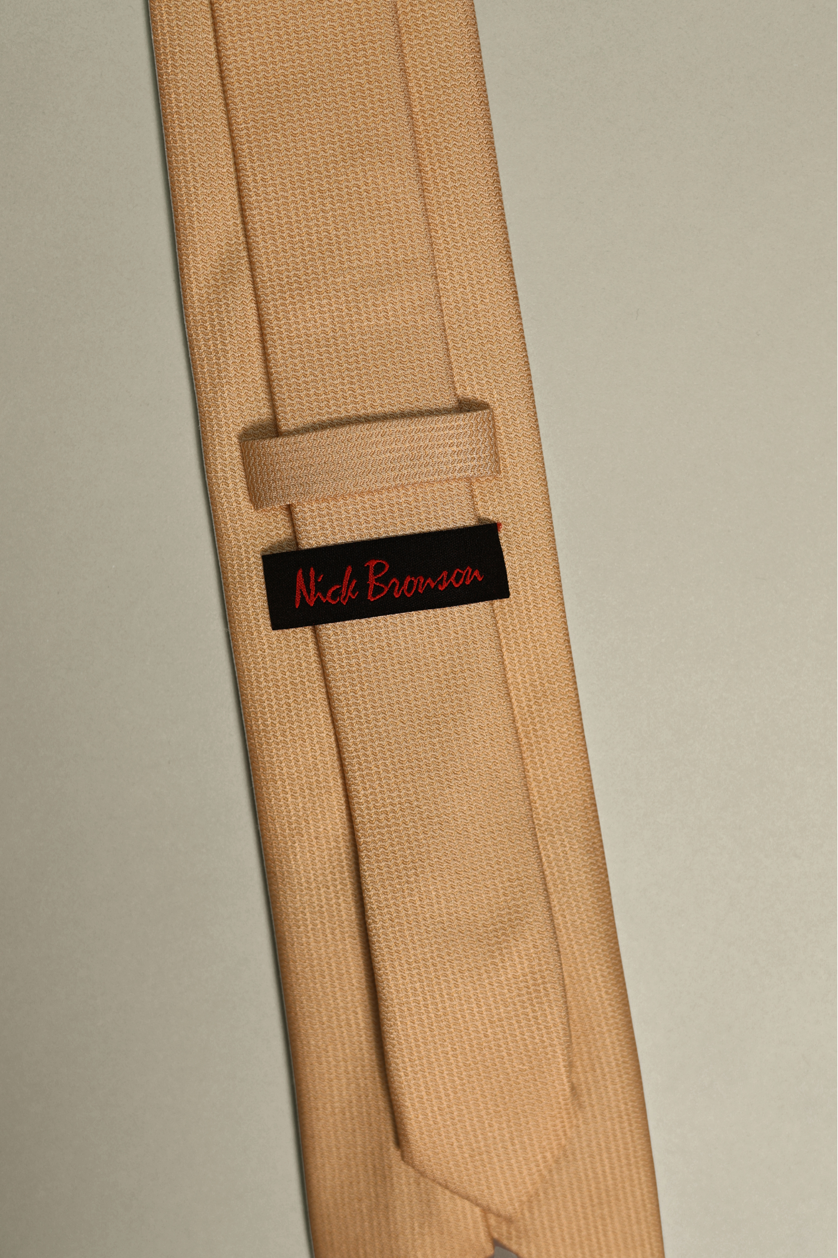 Tan Silk Woven Textured Tie