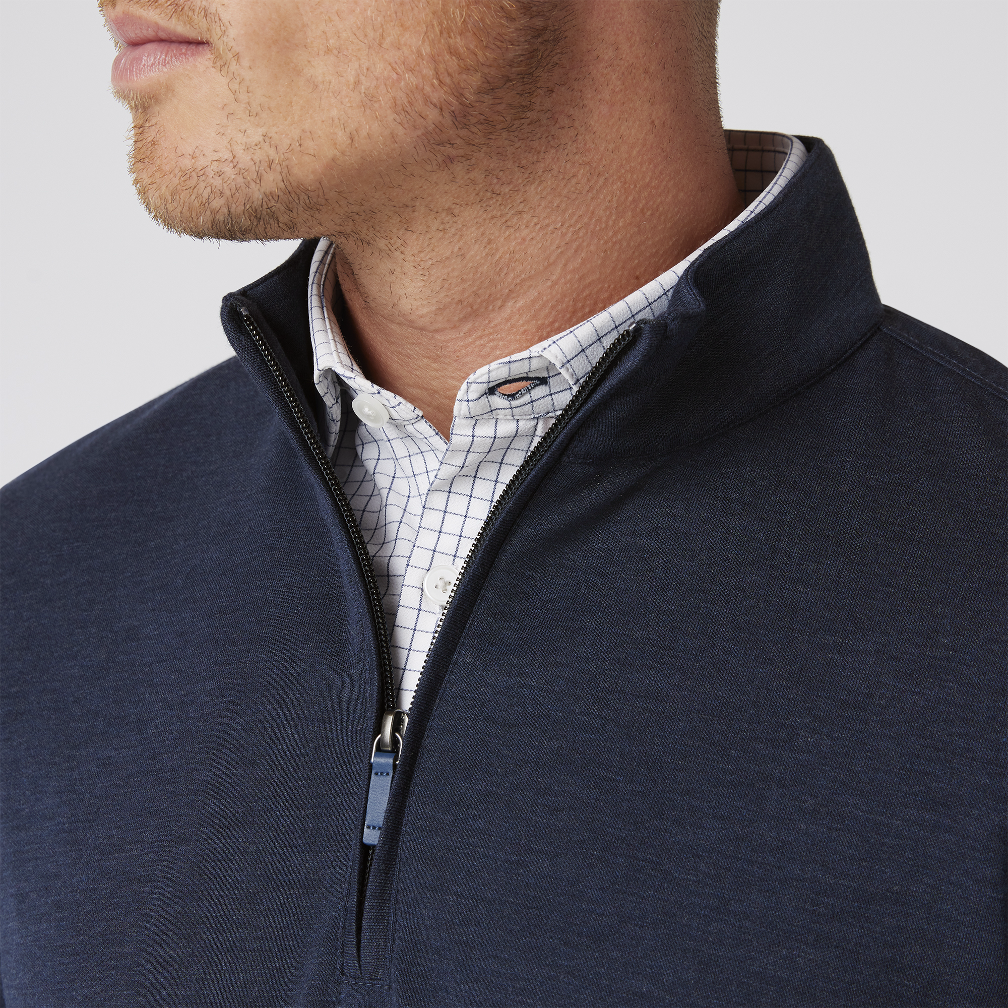 KPI Quarter Zip, Navy Heather