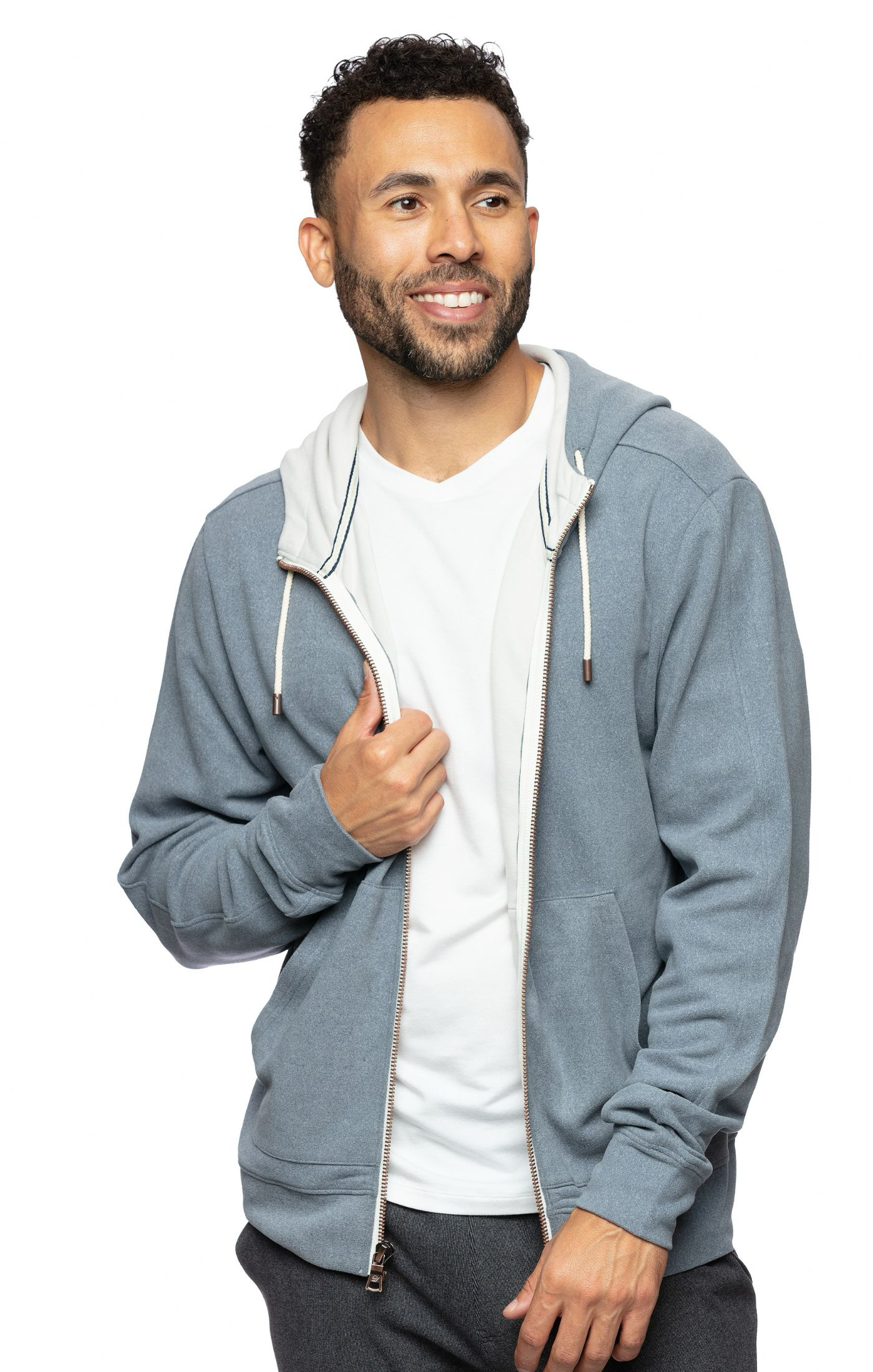 Maverick Full Zip Hoodie Indigo