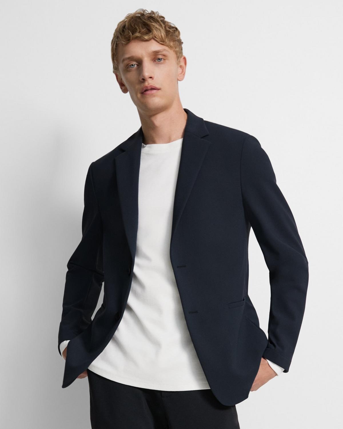 Clinton Blazer in Precision Ponte Baltic