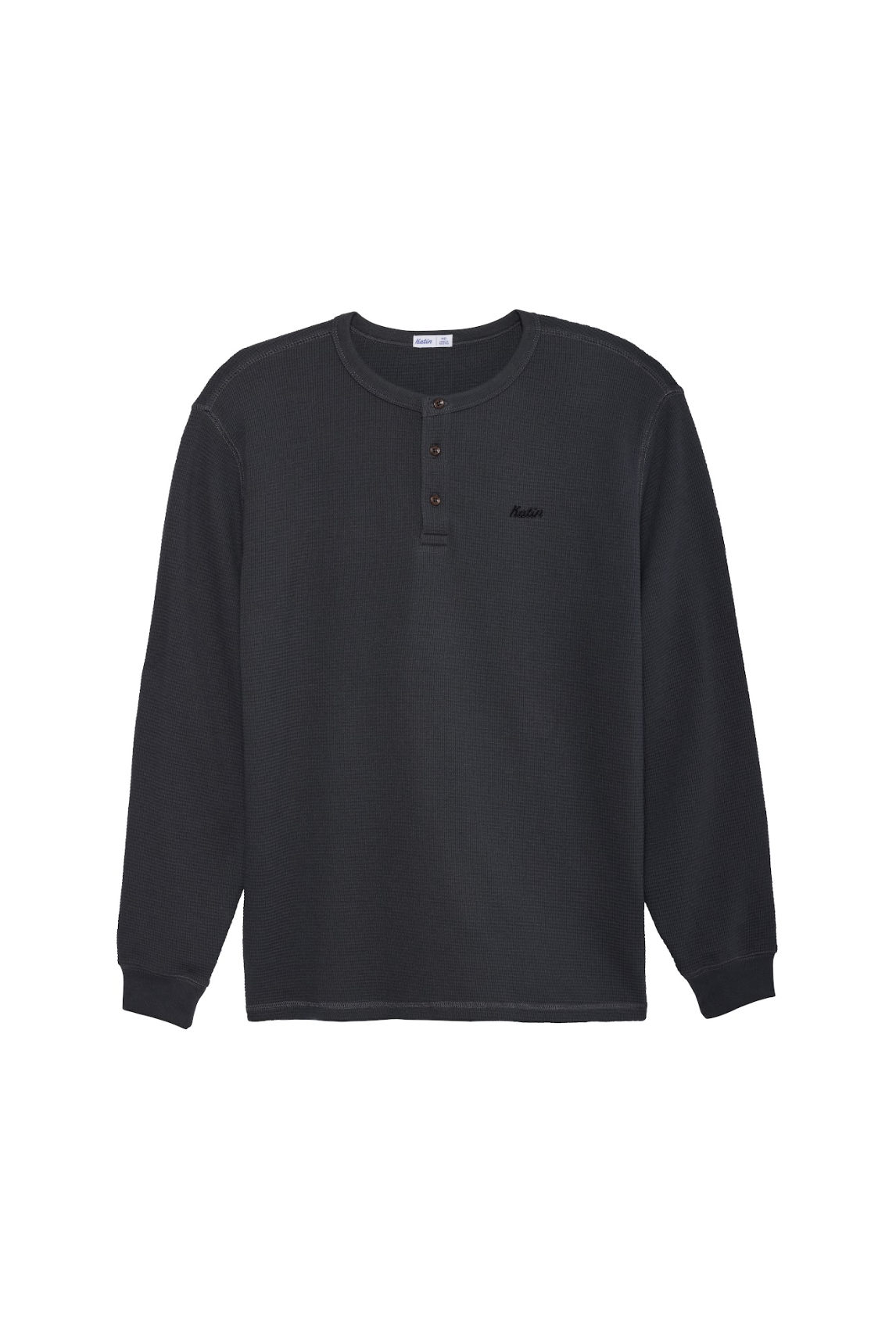 Mesa Thermal Henley Black Vintage Wash