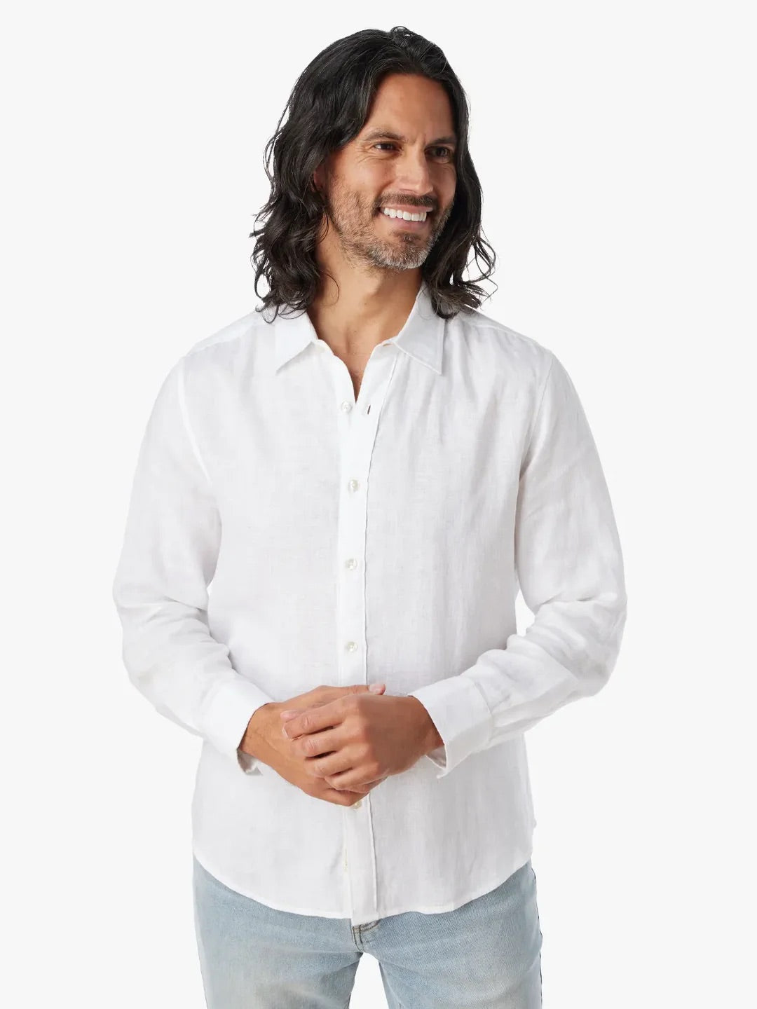 The Island Linen Shirt White
