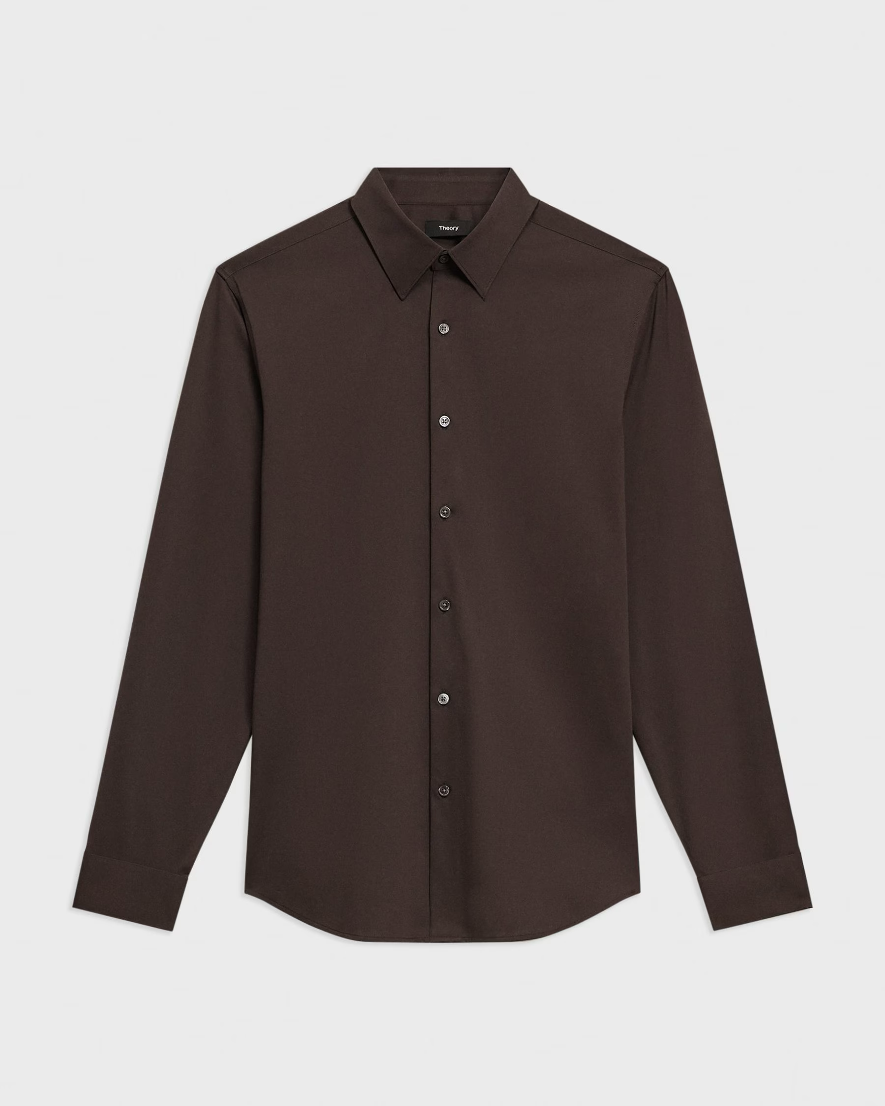 Sylvain Shirt in Structure Knit Hickory