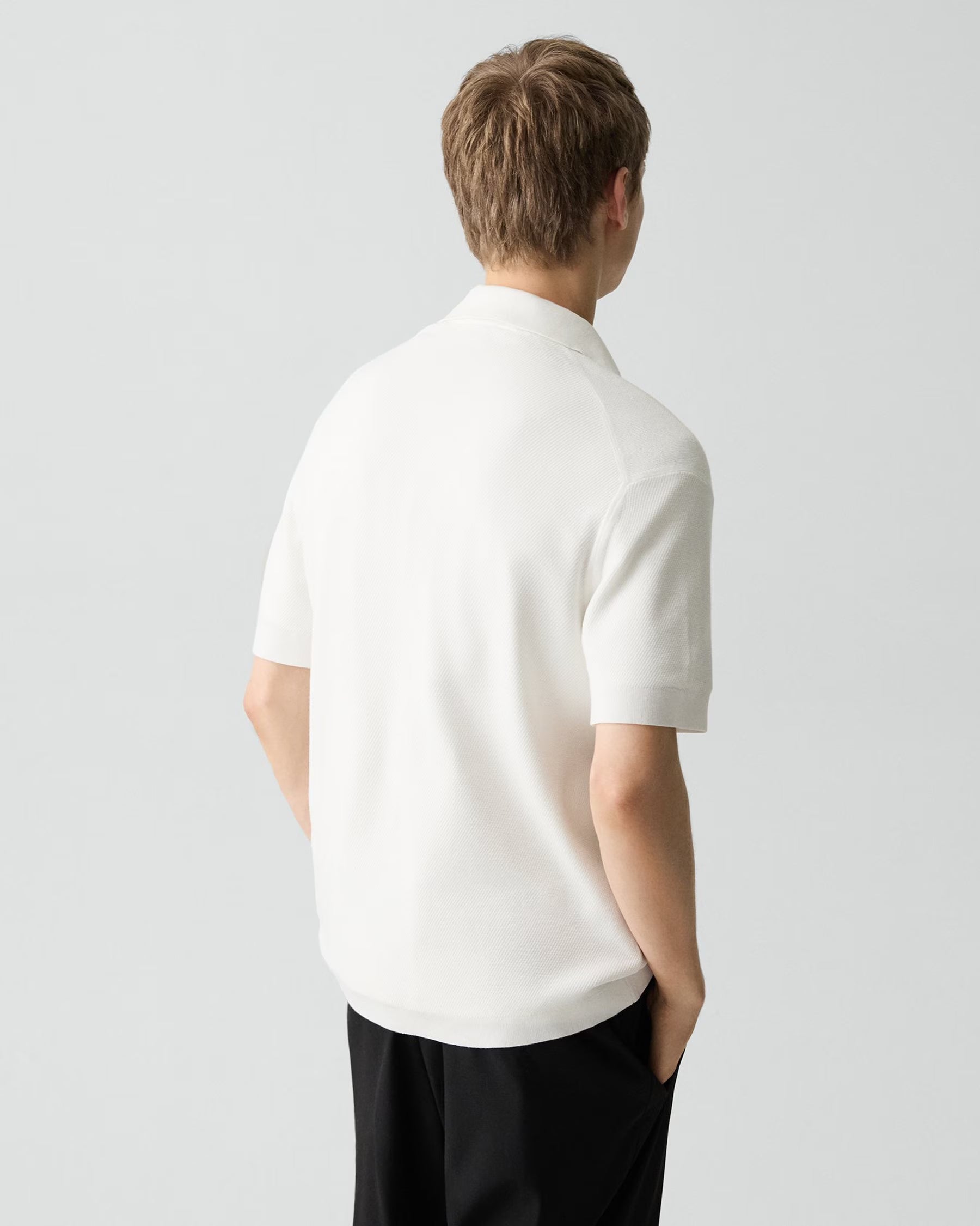 Brenan Polo in Light Bilen White