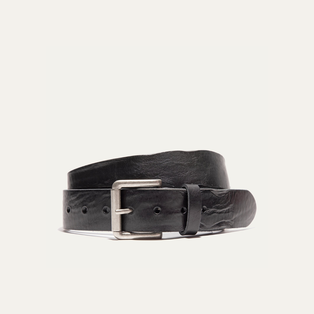 Vintage Wash Belt Black