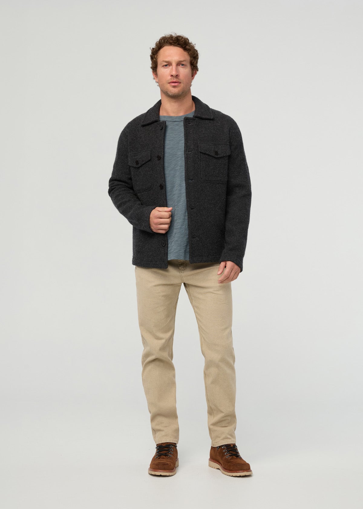 Stretch Canvas Loose Taper Pant Tan