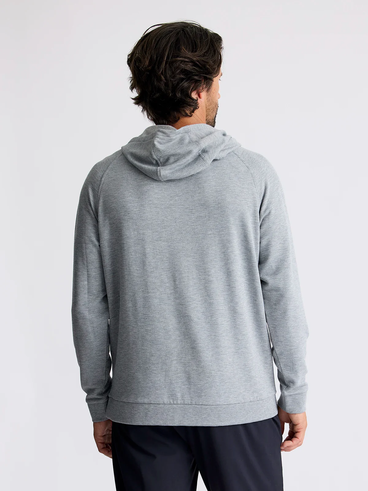 Bamboo Fleece Hoodie in Heather Grey