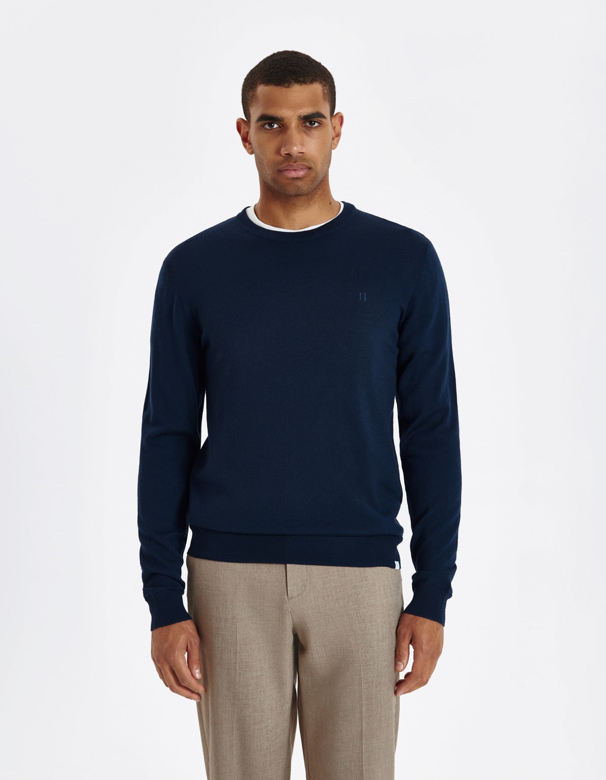 Greyson Merino Knit Sweater Dark Navy