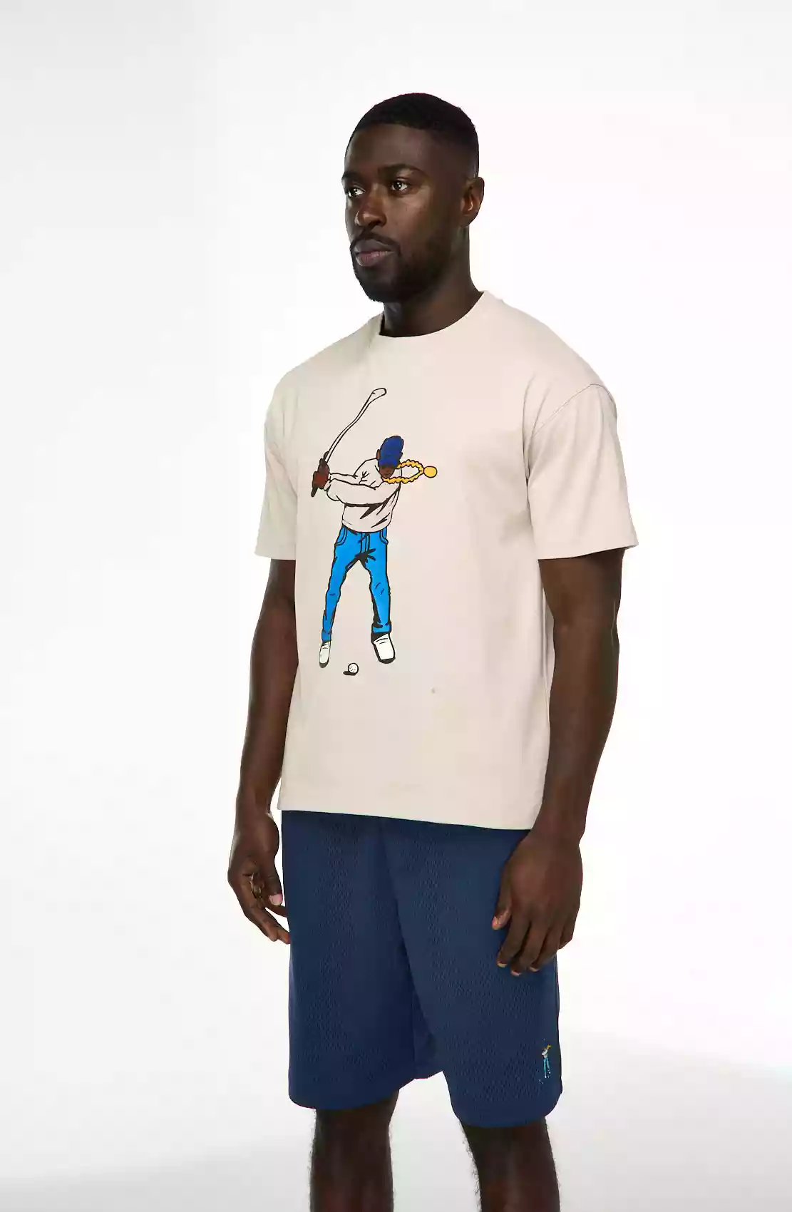 Double Sided Swingman Tee Pumice
