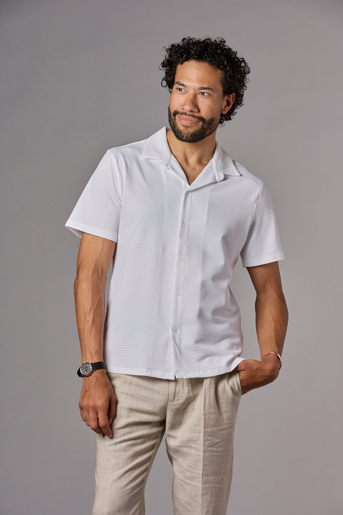 Stefano Trieste Short Sleeve Shirt White