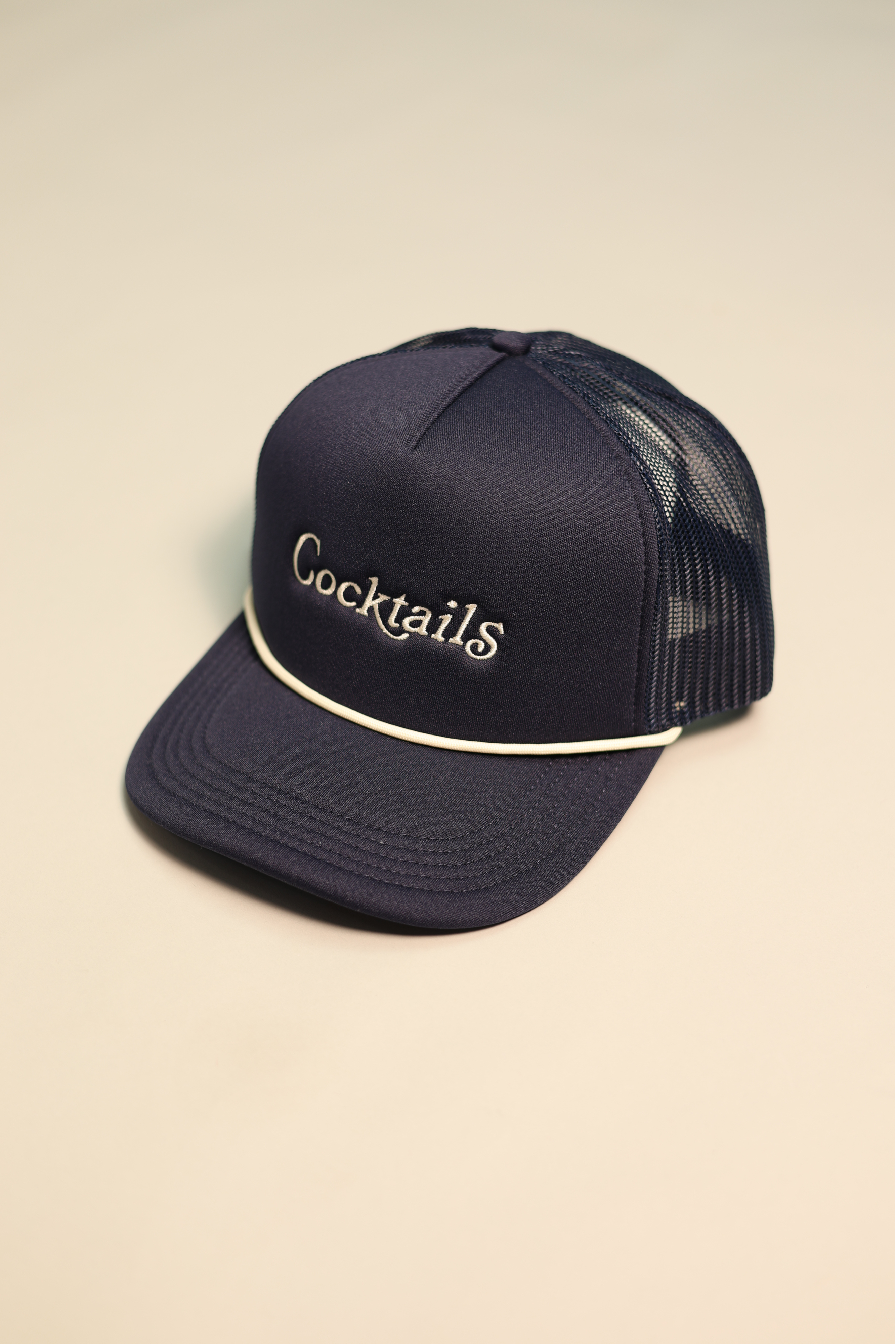 Cocktails Hat Navy
