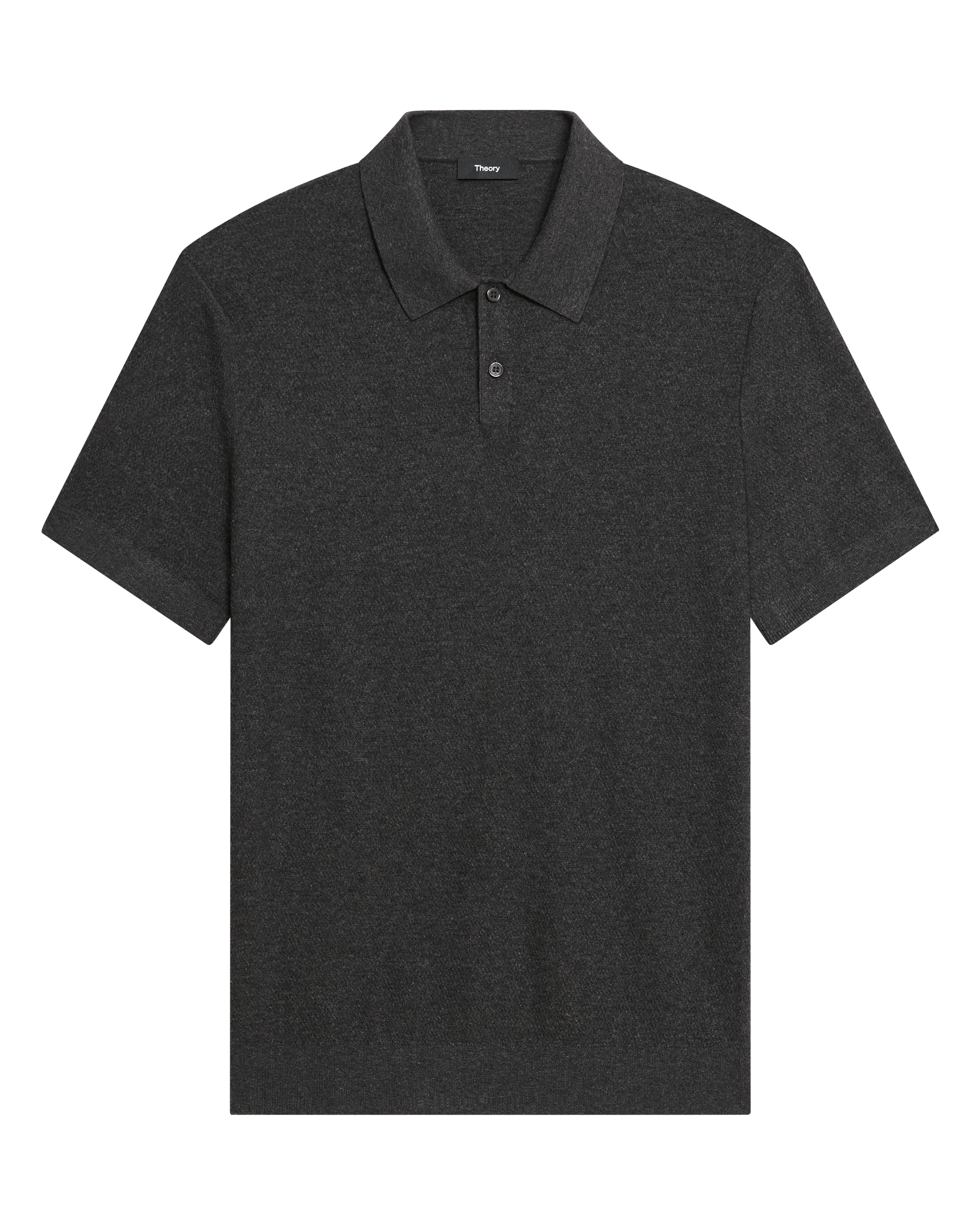 Soris Polo in Light Bilen Charcoal Melange