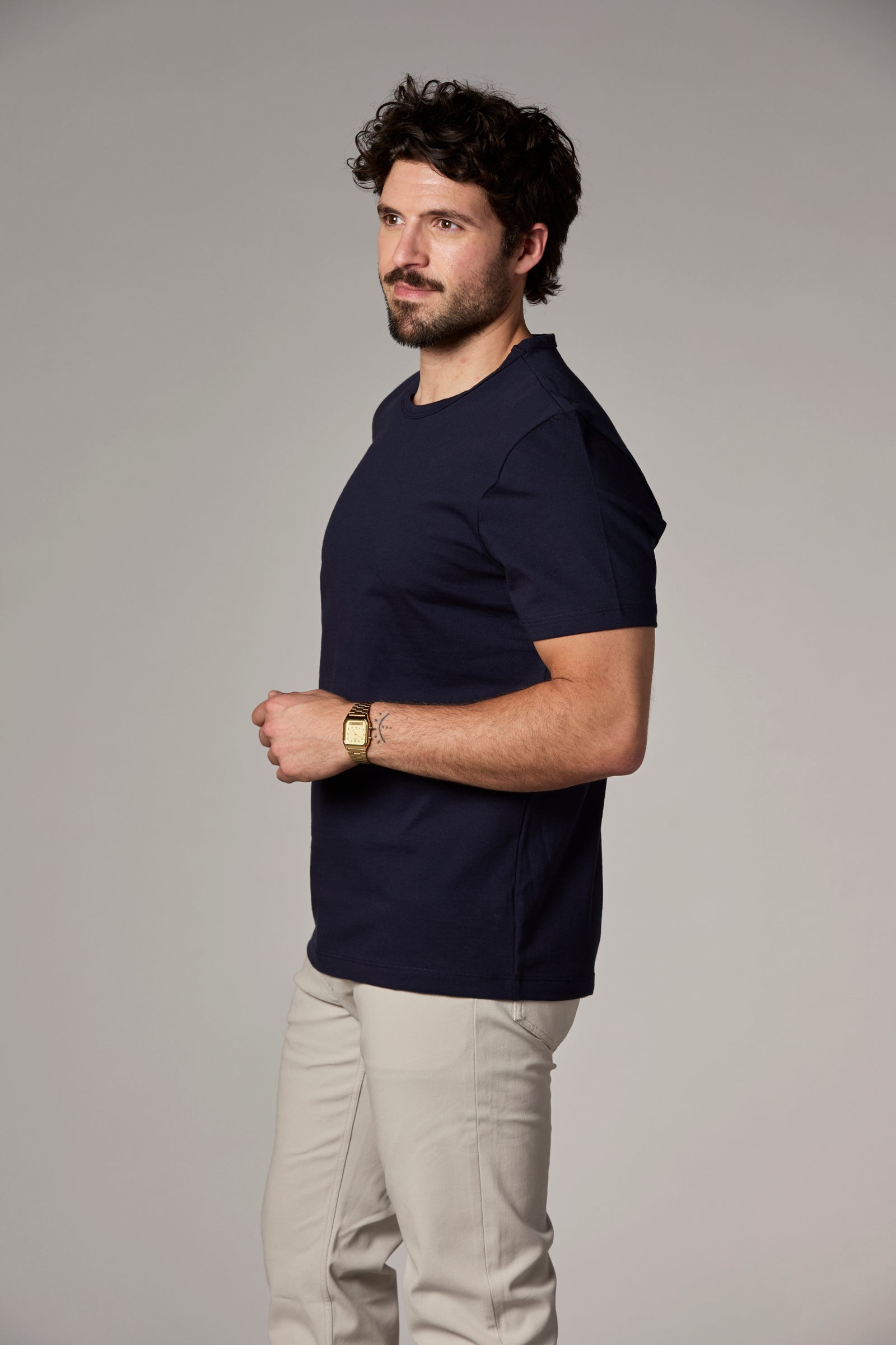The Rick Crewneck Tee Admiral