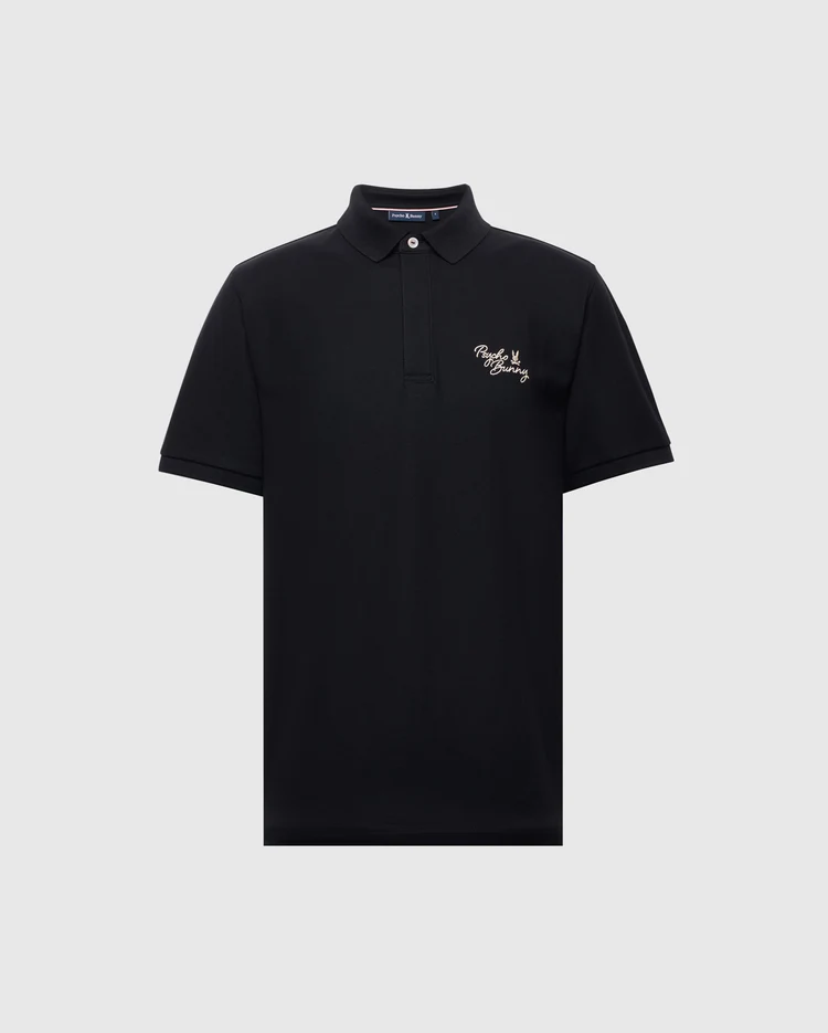 Desert Pique Polo Black