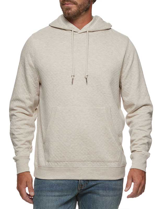 Bradner Quilted Hoodie Oatmeal Heather