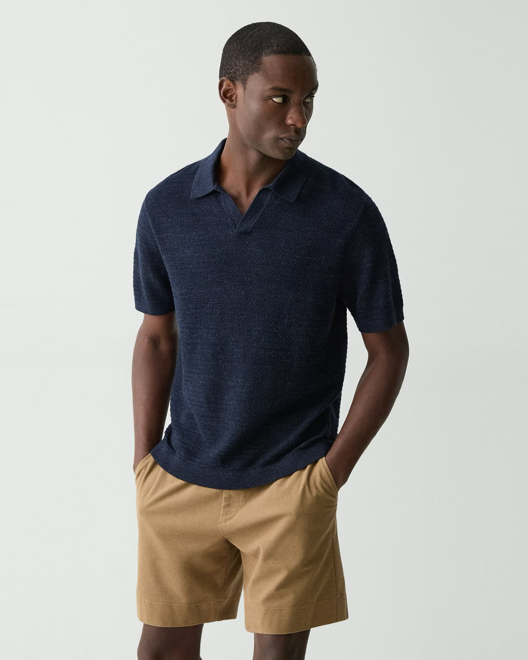 Brenan Pacific Linen Polo Baltic