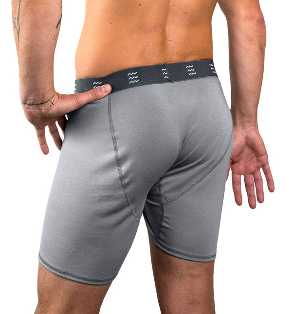 Bamboo Motion Boxer Brief Slate