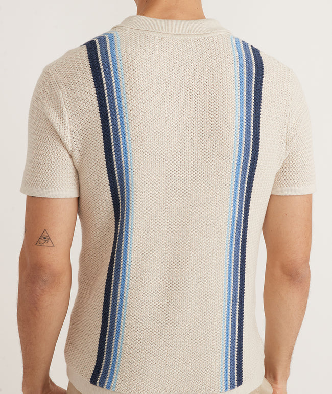 Conrad Stripe Sweater Polo