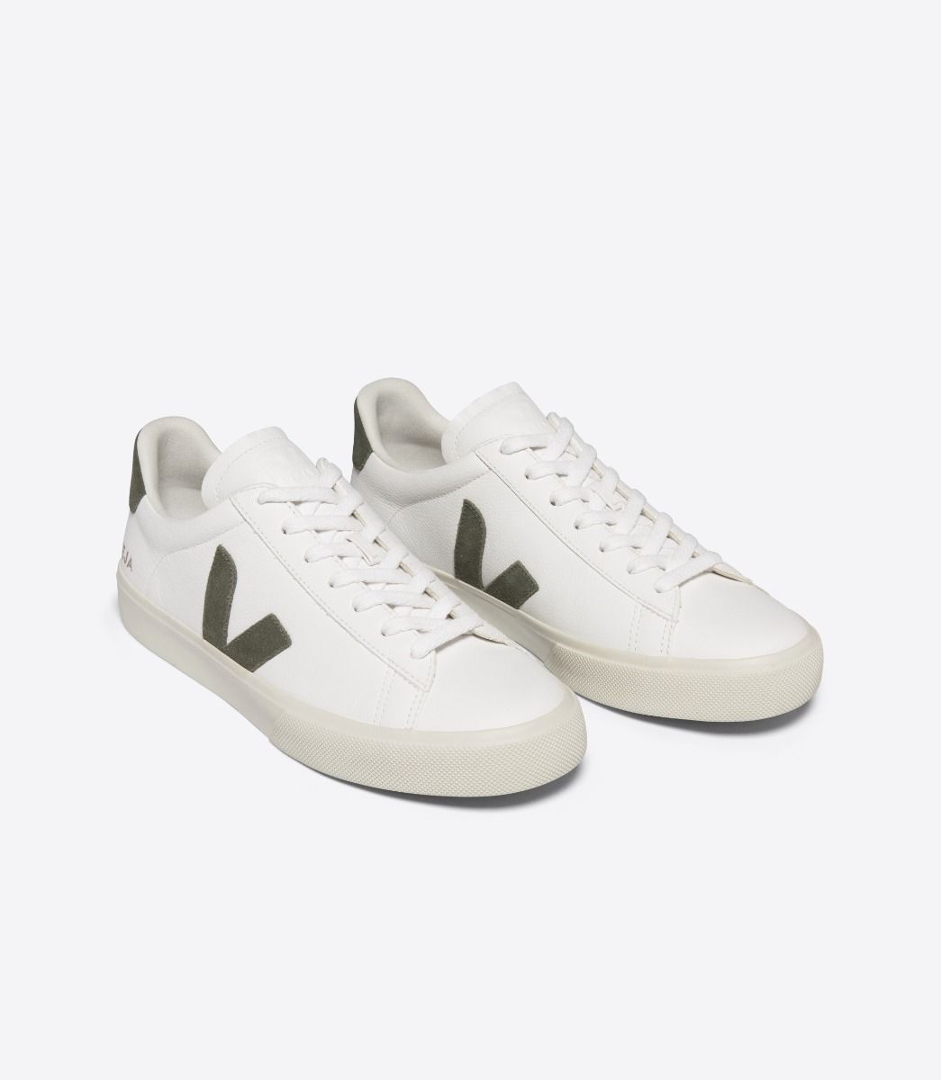 Campo Chromefree Leather Sneaker White/Kaki