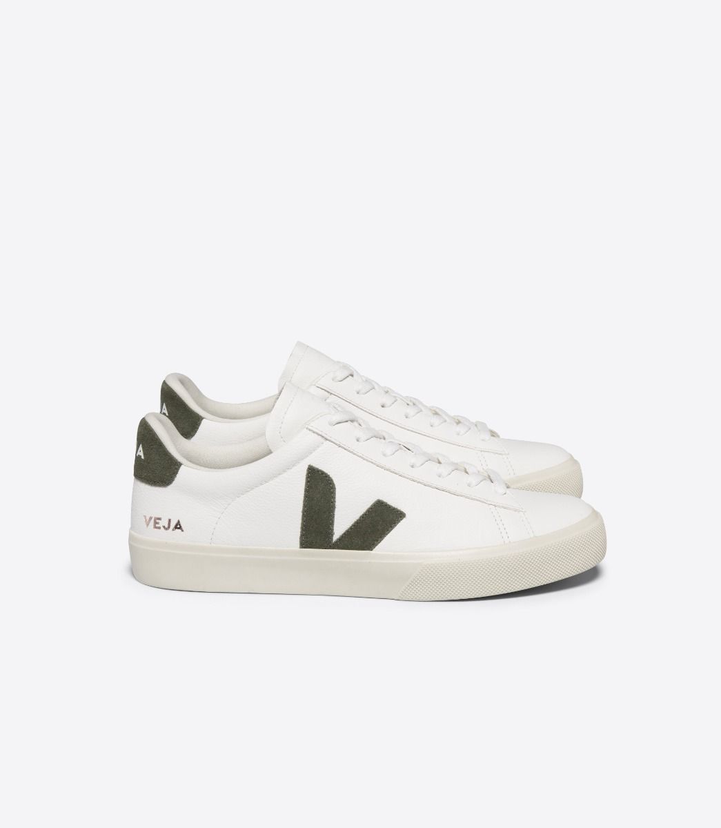 Campo Chromefree Leather Sneaker White/Kaki