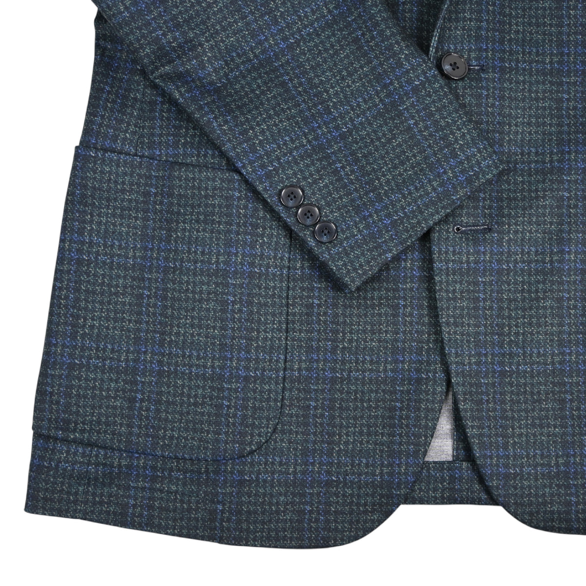 Balia Modern Fit Lifestyle Jacket Teal/Blue Plaid