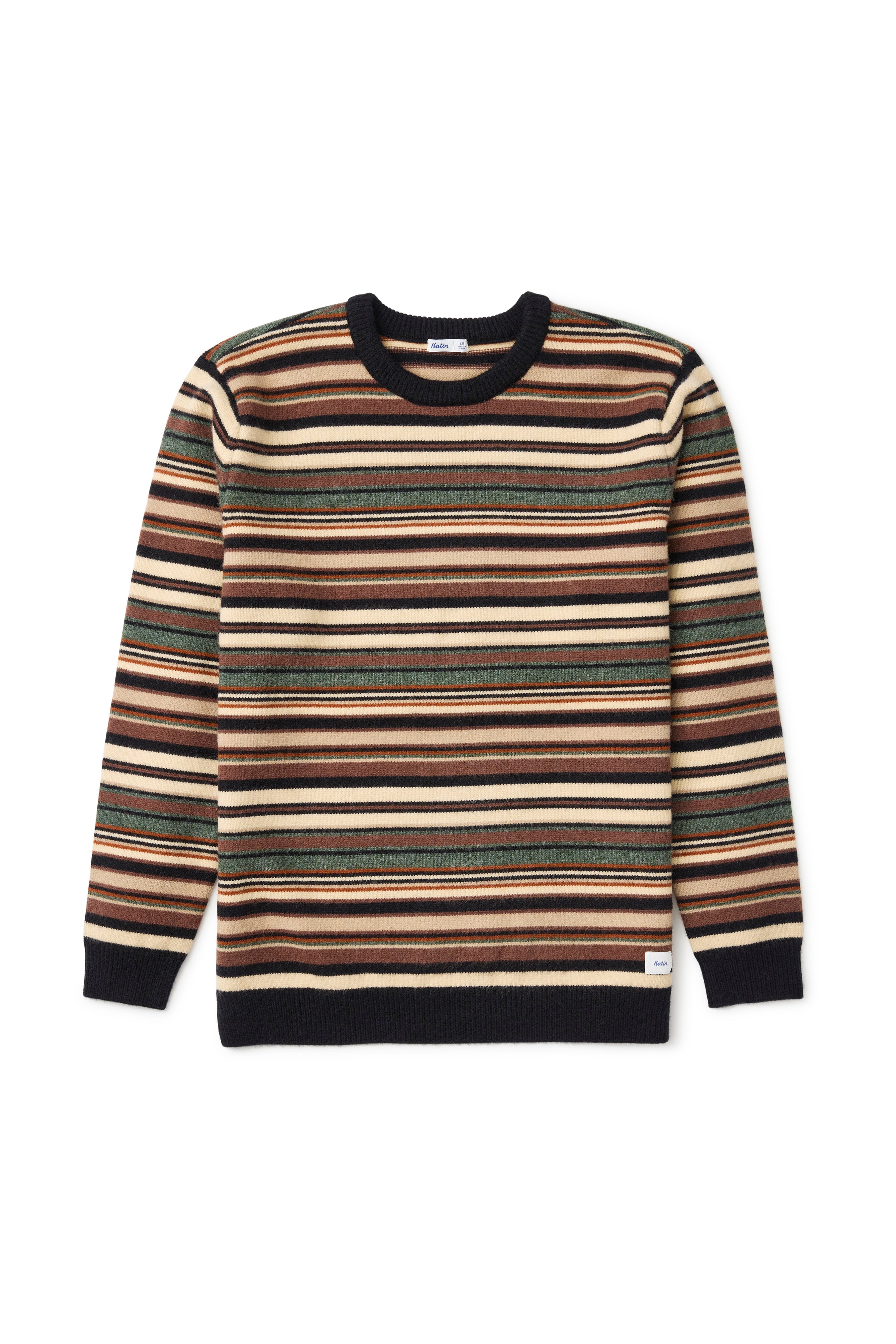 Hitch Stripe Sweater Black