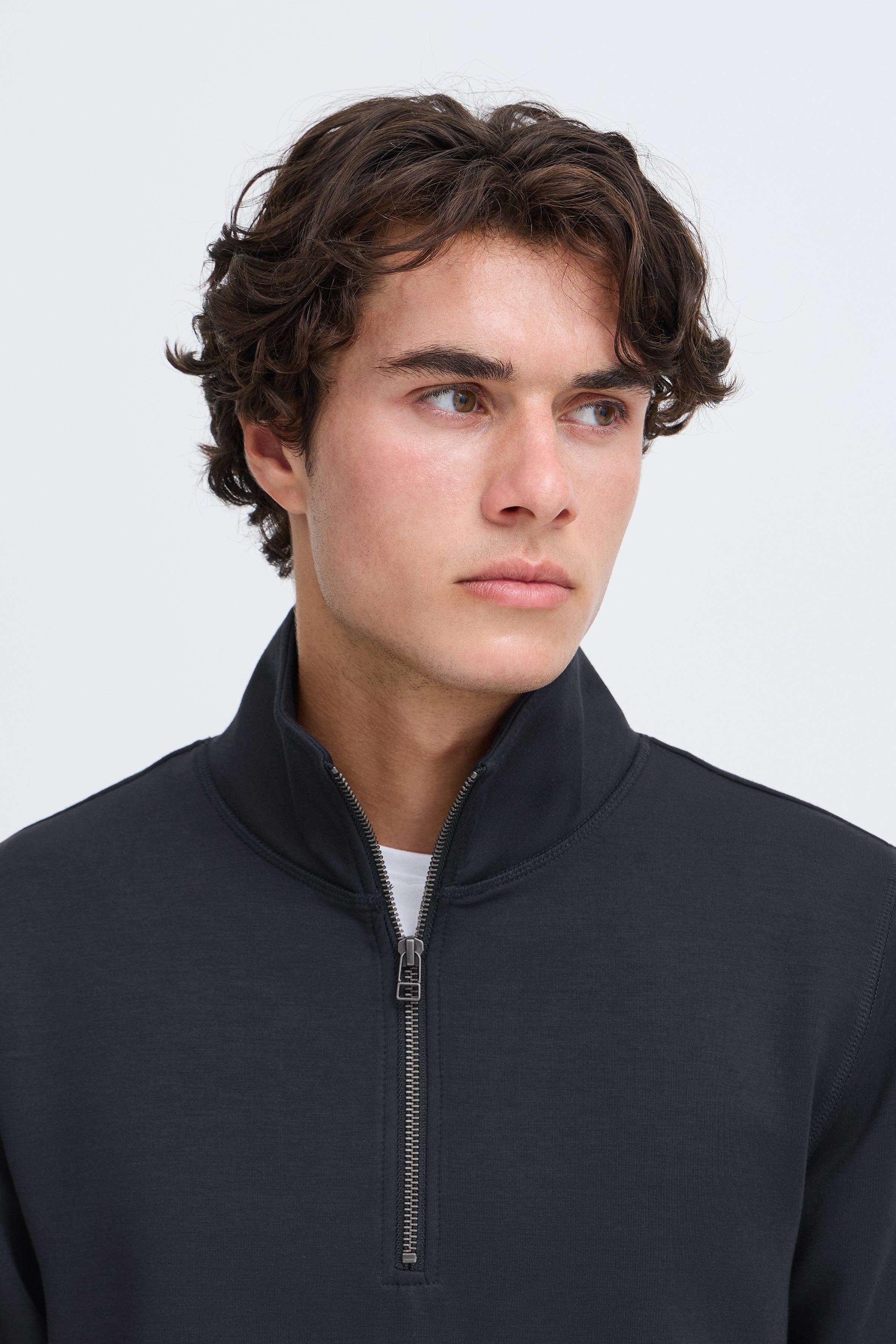 Sebastian Half-Zip Sweatshirt Dark Navy