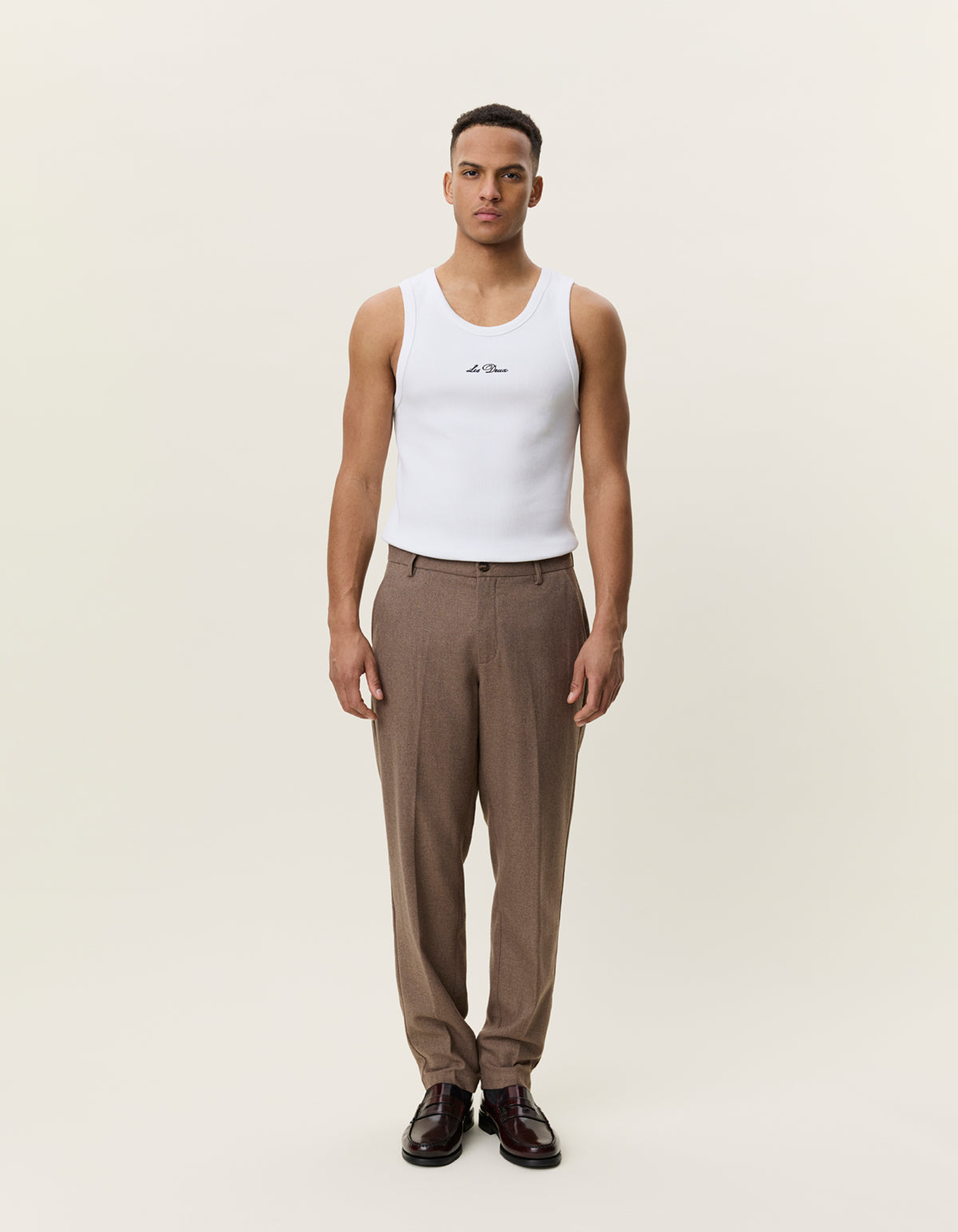 Wool Reg Suit Pants Caribou