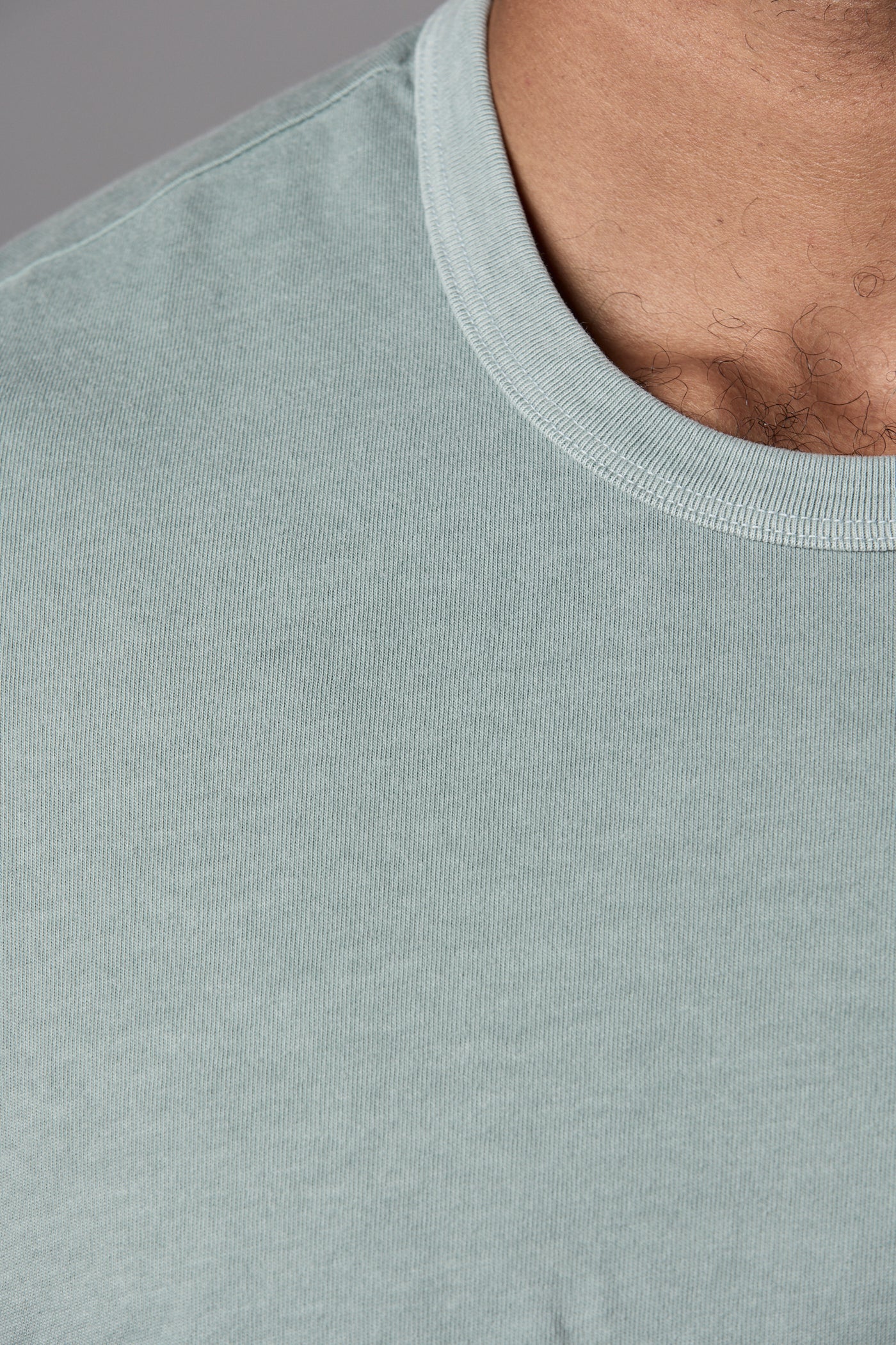 Ian Standard Fit Garment Dyed Tee Washed Blue Green