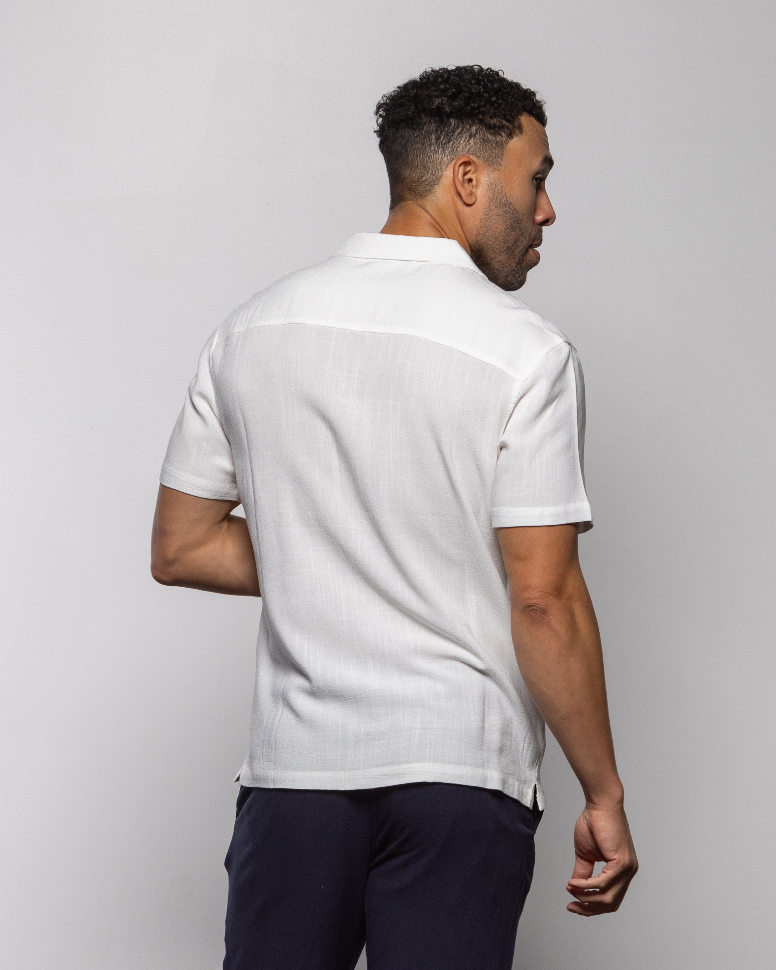 Monaco Camp Shirt Summer White