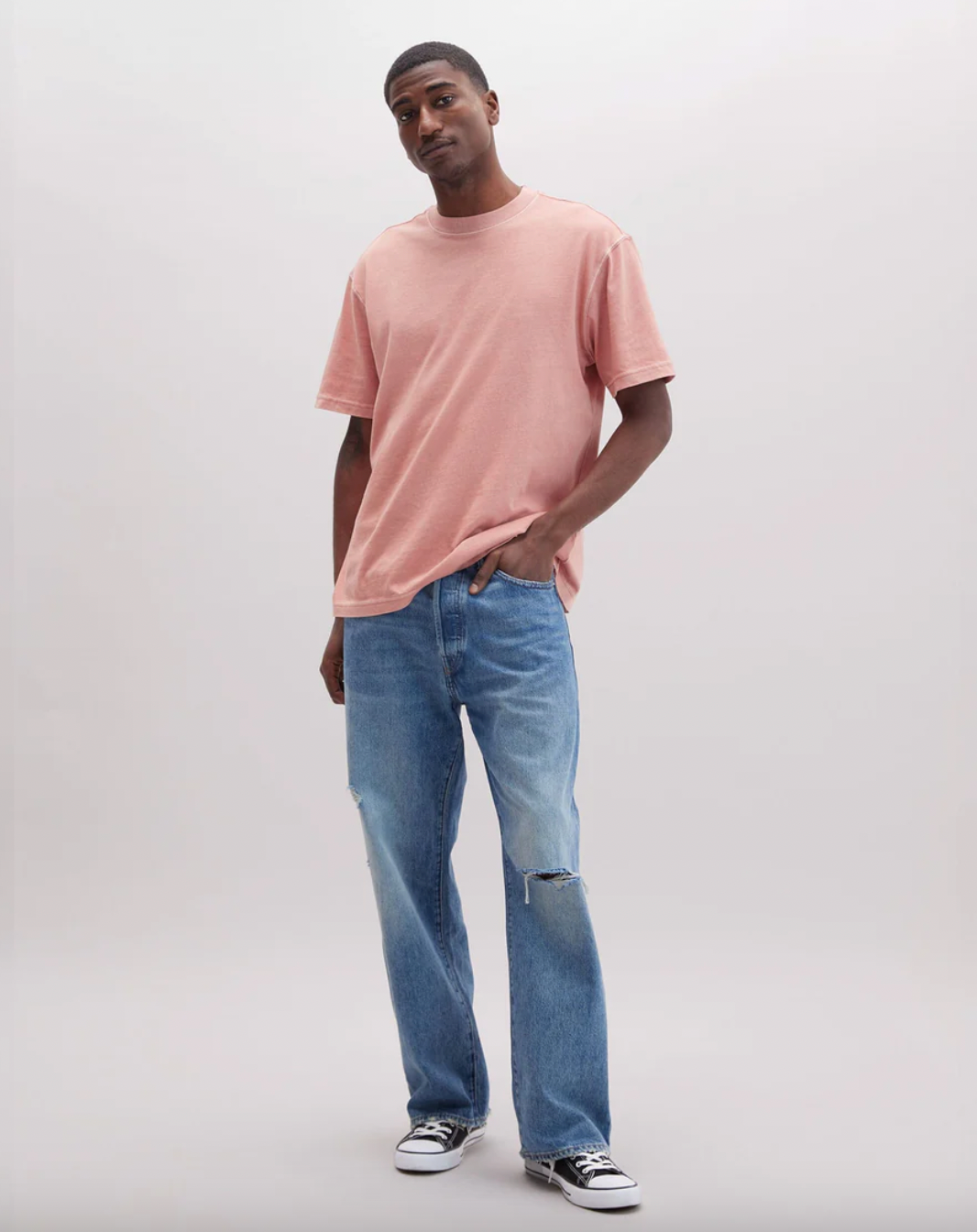 Relaxed Short Sleeve Tee Pink Sands