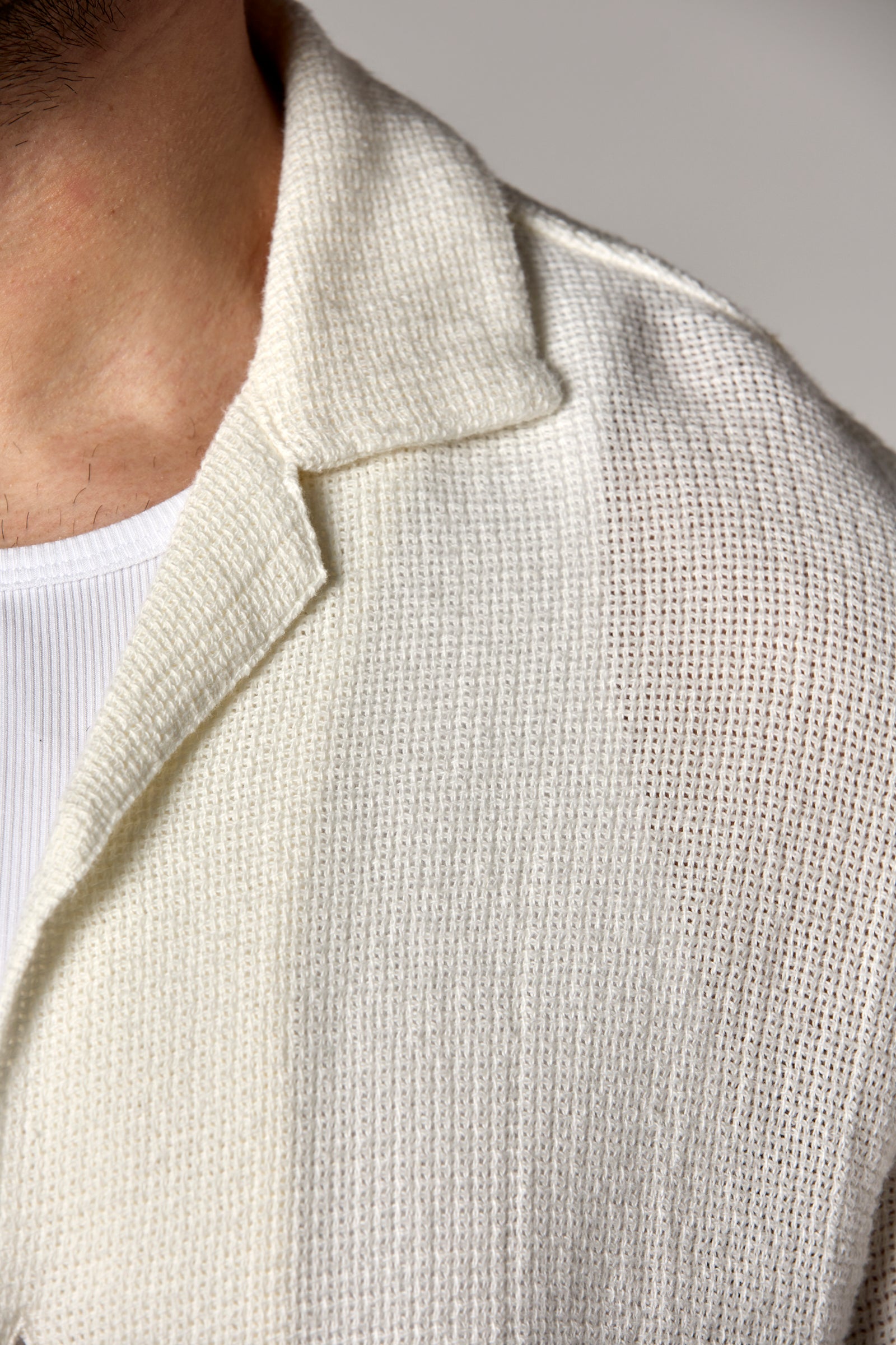 Bahamas S/S Cotton Camp Shirt Off-White