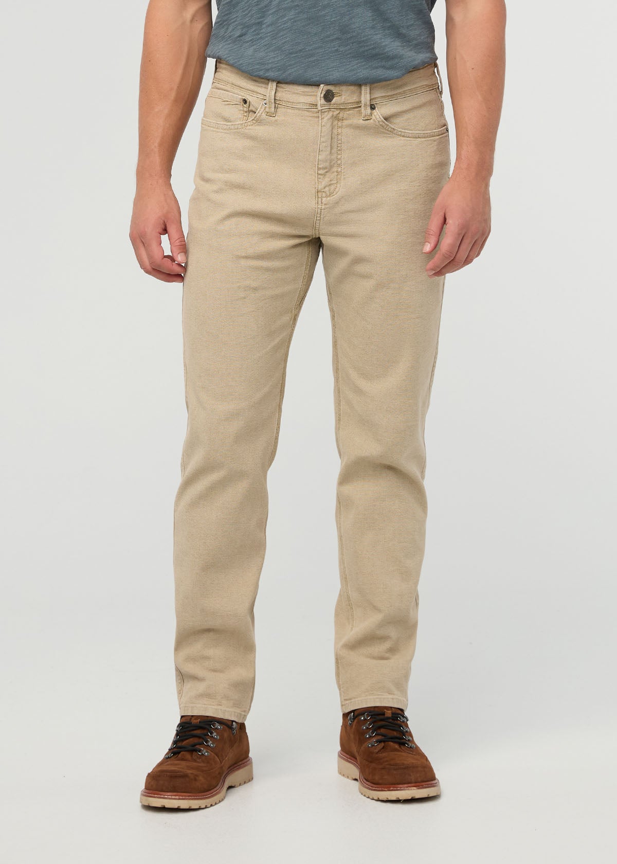 Stretch Canvas Loose Taper Pant Tan