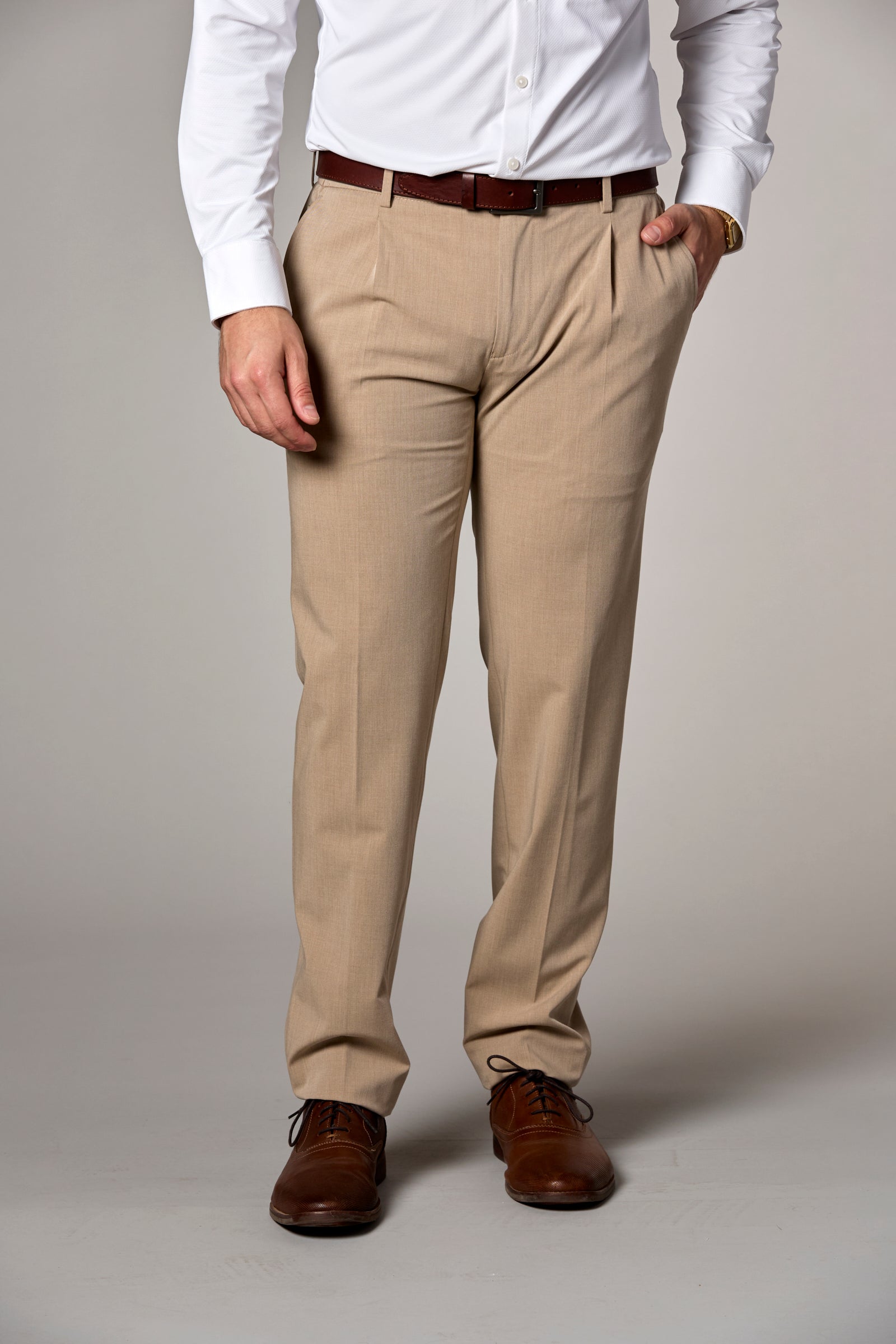 Stretch Lightweight Motion Trouser Beige