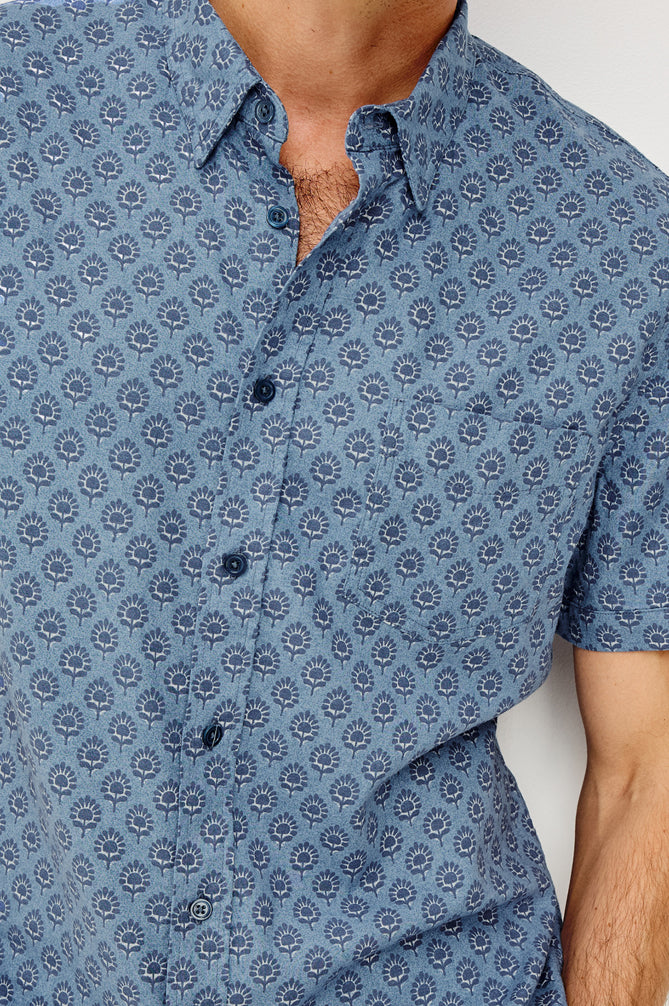 Carson Shirt Bloom Batik Peach