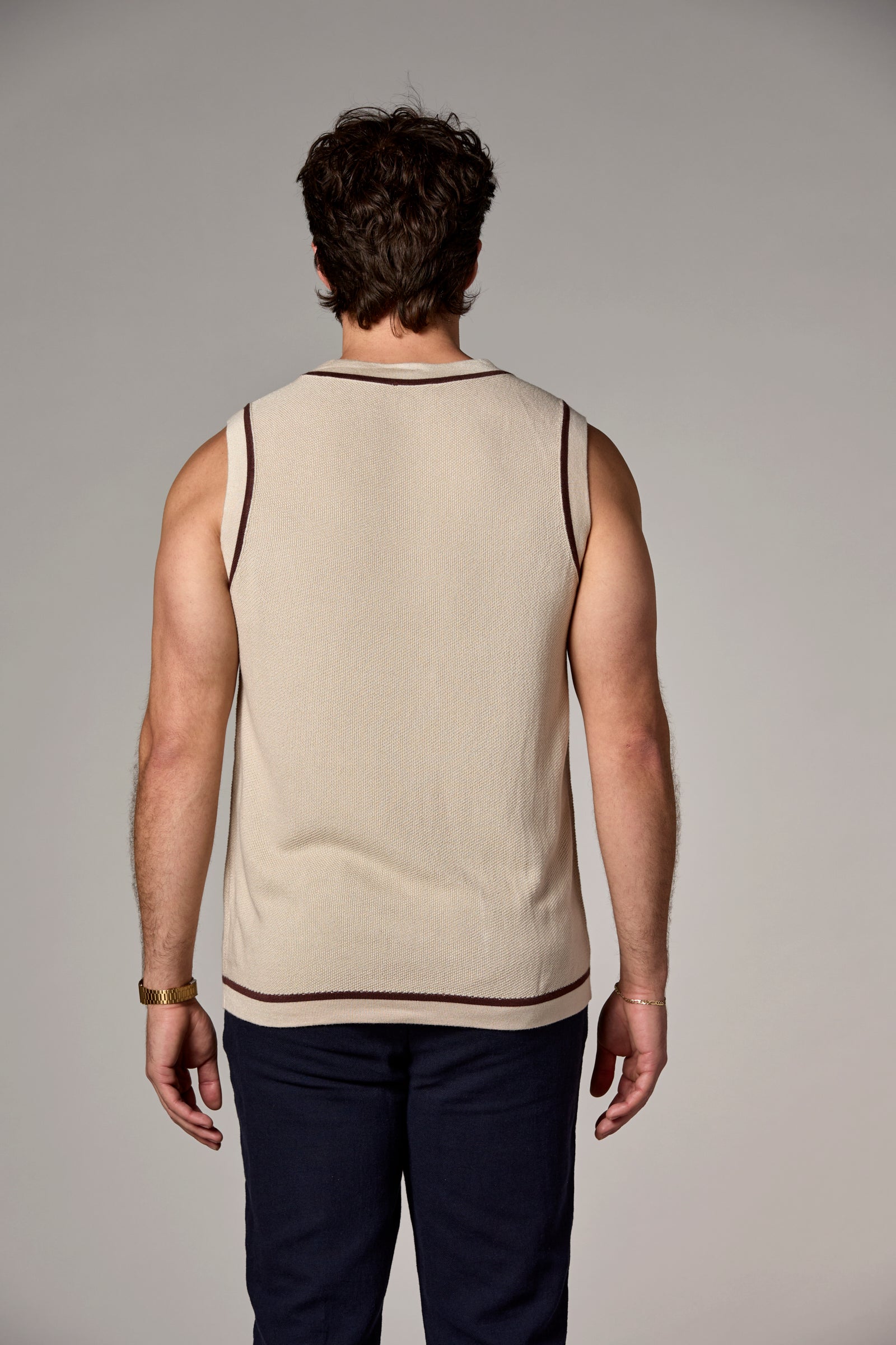 Knit Tank Ivory Combo