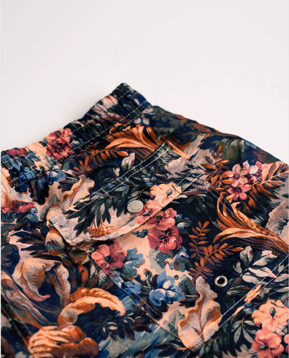 Forest Swim Trunk Blue