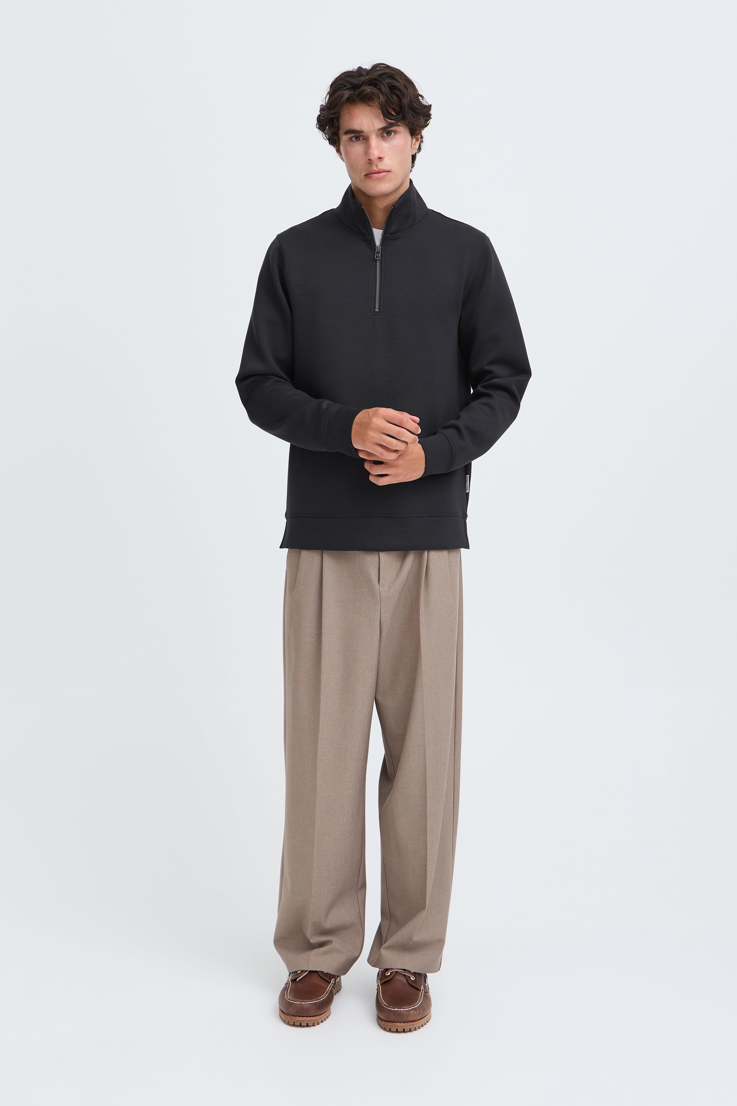Sebastian Half-Zip Sweatshirt Dark Navy