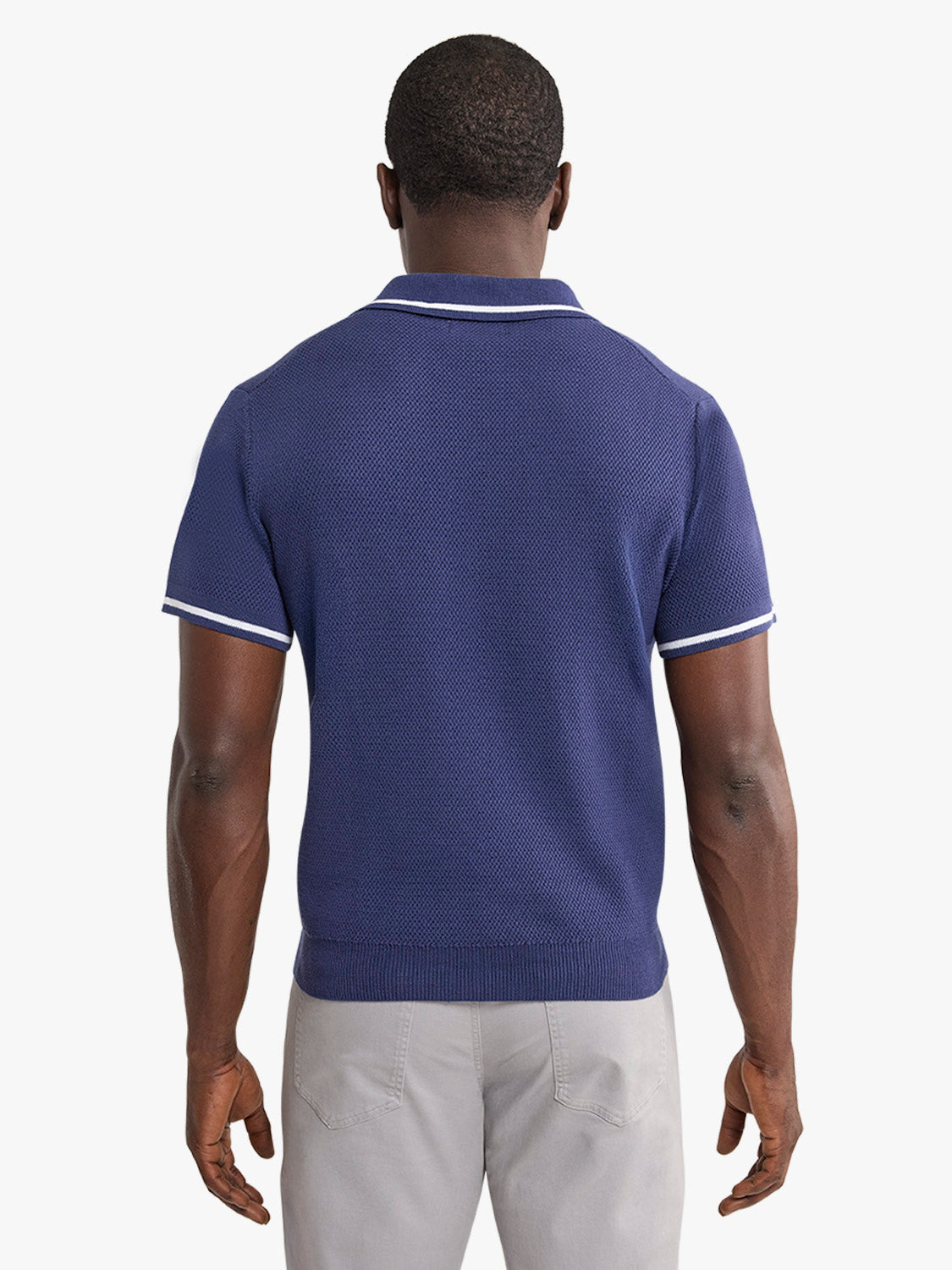 The Neptune Sweater Polo Navy