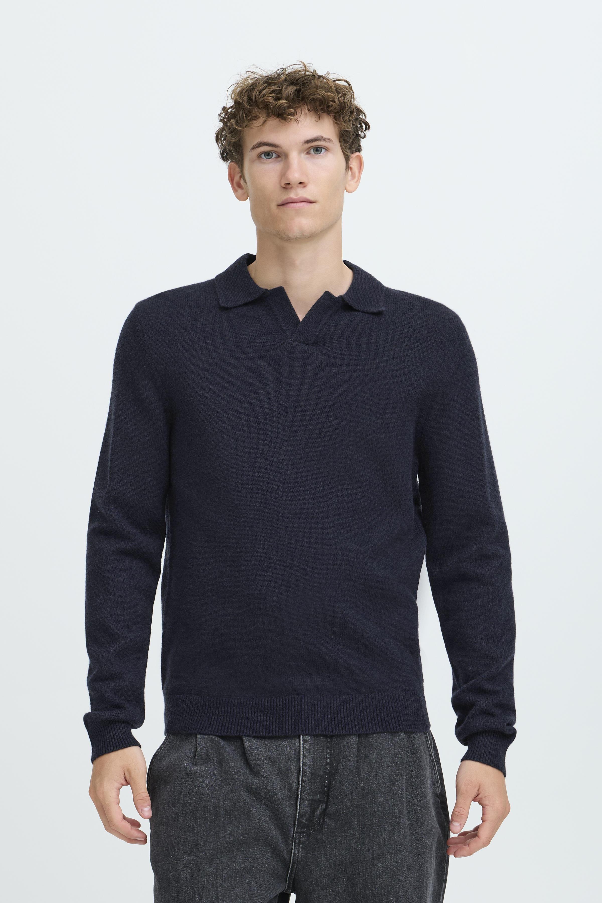 Karl Knit Polo Dark Navy Melange